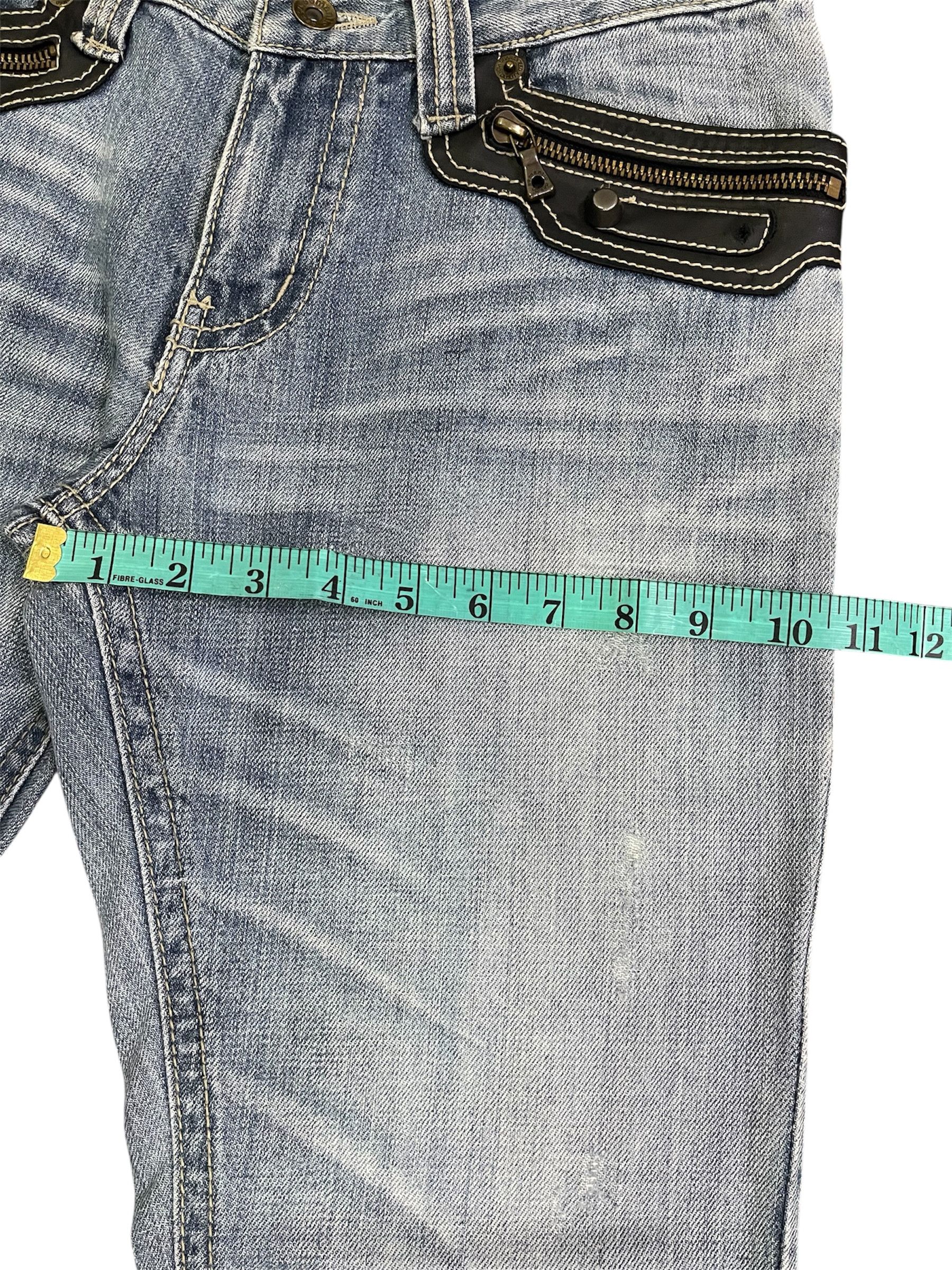 semanticdesign Vtg Flared Semantic Design Leather Faded Great Whisker Size US 31 - 12 Thumbnail