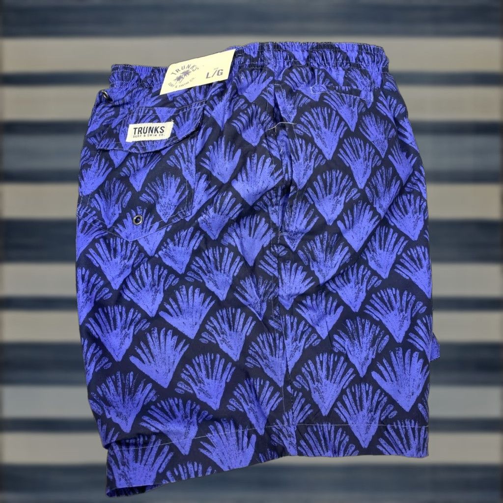 CO Surf & Swim Co Men's 6" San O Swim Trunks - PURPLE Large Short Trunks Mens SURF & SWIM CO, 6", Purple, Regular, Solid Pattern, 100% Polyester, Large Size US 33 - 1 Thumbnail