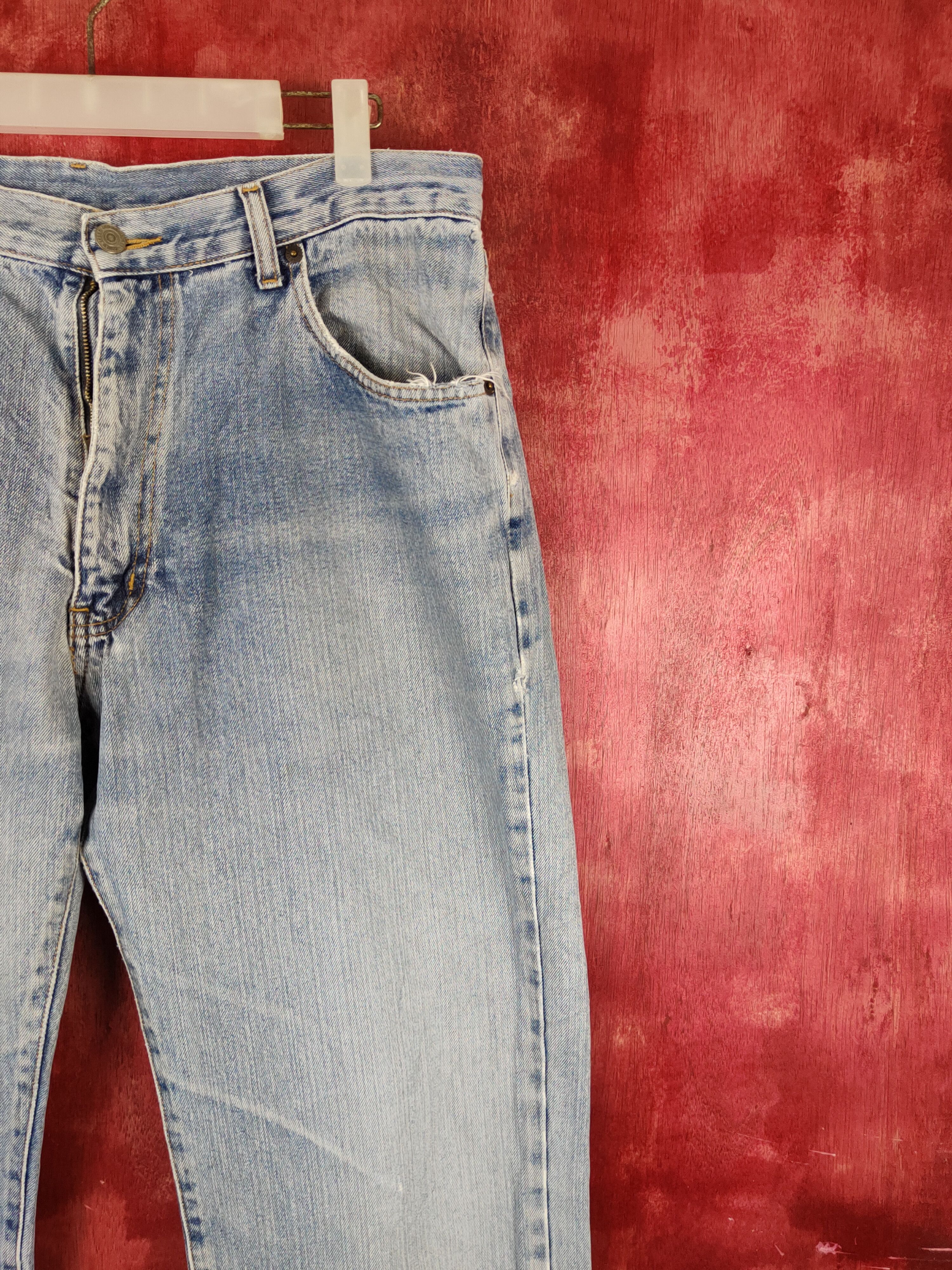 Japanese Brand Japanese Brand Blue Faded Distressed Ripped Jeans #S1697 Size US 34 / EU 50 - 5 Thumbnail