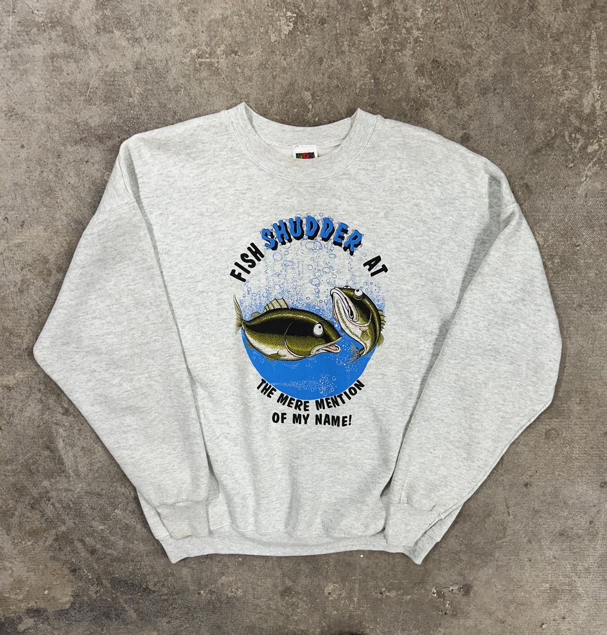 Vintage Vintage 90s Fish Shudder Cartoon Animal Sweatshirt Size US XL / EU 56 / 4 - 1 Thumbnail