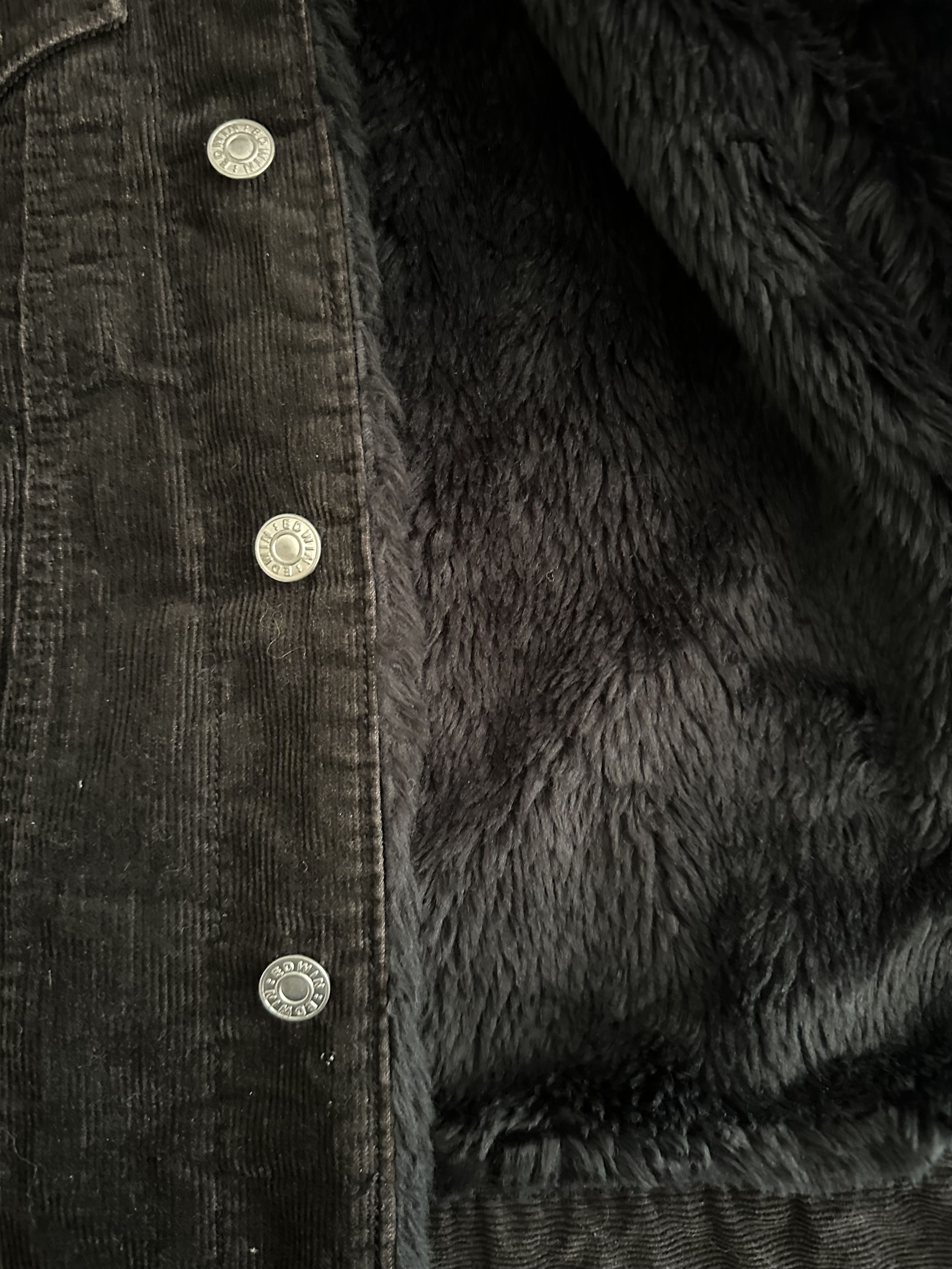 Edwin Edwin SHEARLING DENIM JACKET - Size XL*. Size US XL / EU 56 / 4 - 3 Thumbnail