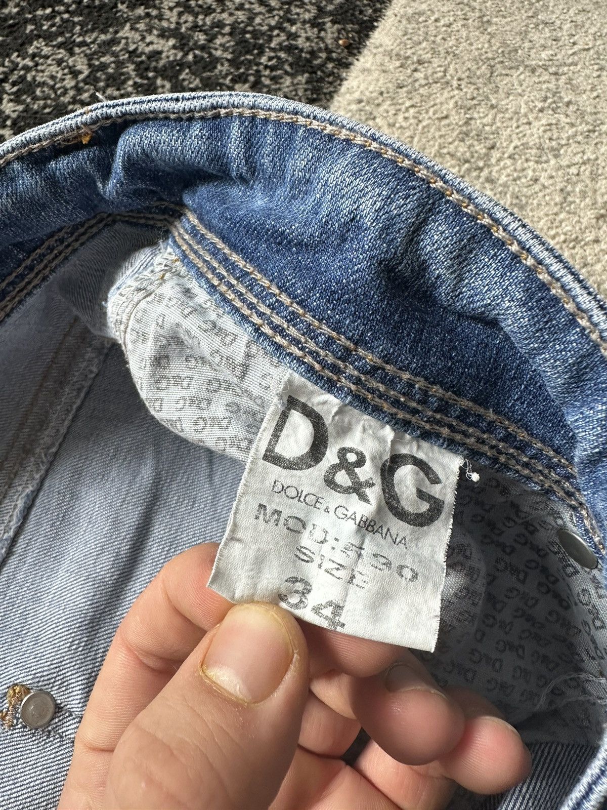 Dolce & Gabbana Vintage Dolce & Gabbana Faded Wash Style Jeans Size US 34 / EU 50 - 13 Thumbnail