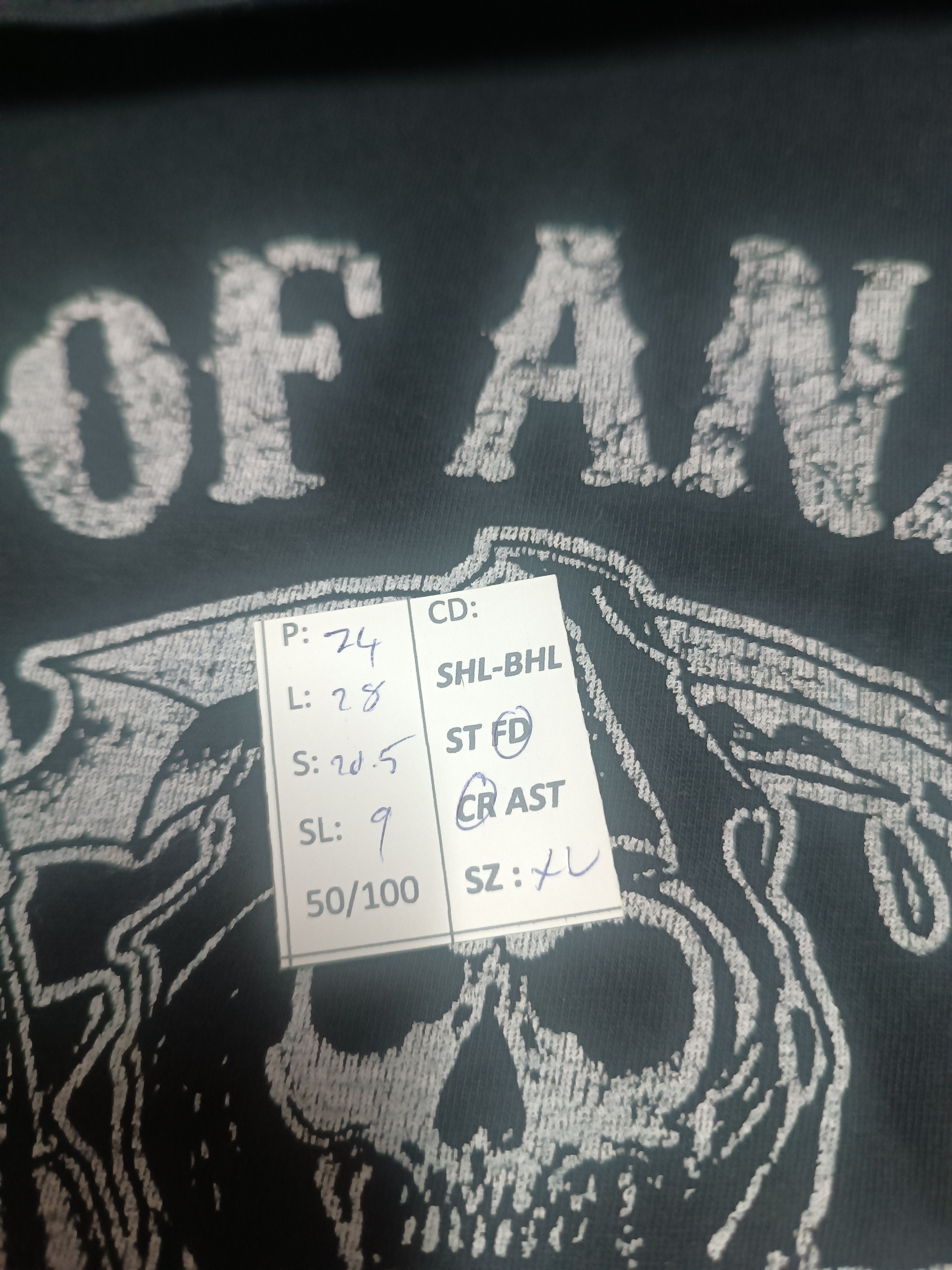 Vintage VINTAGE SONS OF ANARCHY MOTO CLUB BIKERS HARLEY SKULL TEE Size US XL / EU 56 / 4 - 20 Thumbnail