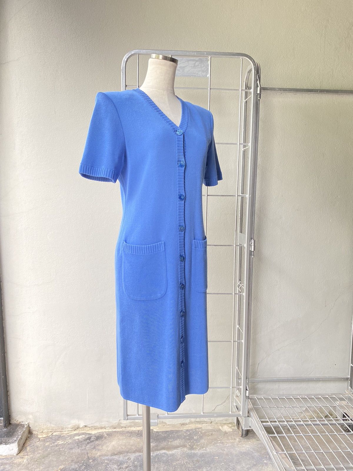 Yves Saint Laurent Yves Saint Laurent vintage knitted blue dress Size ONE SIZE - 21 Thumbnail