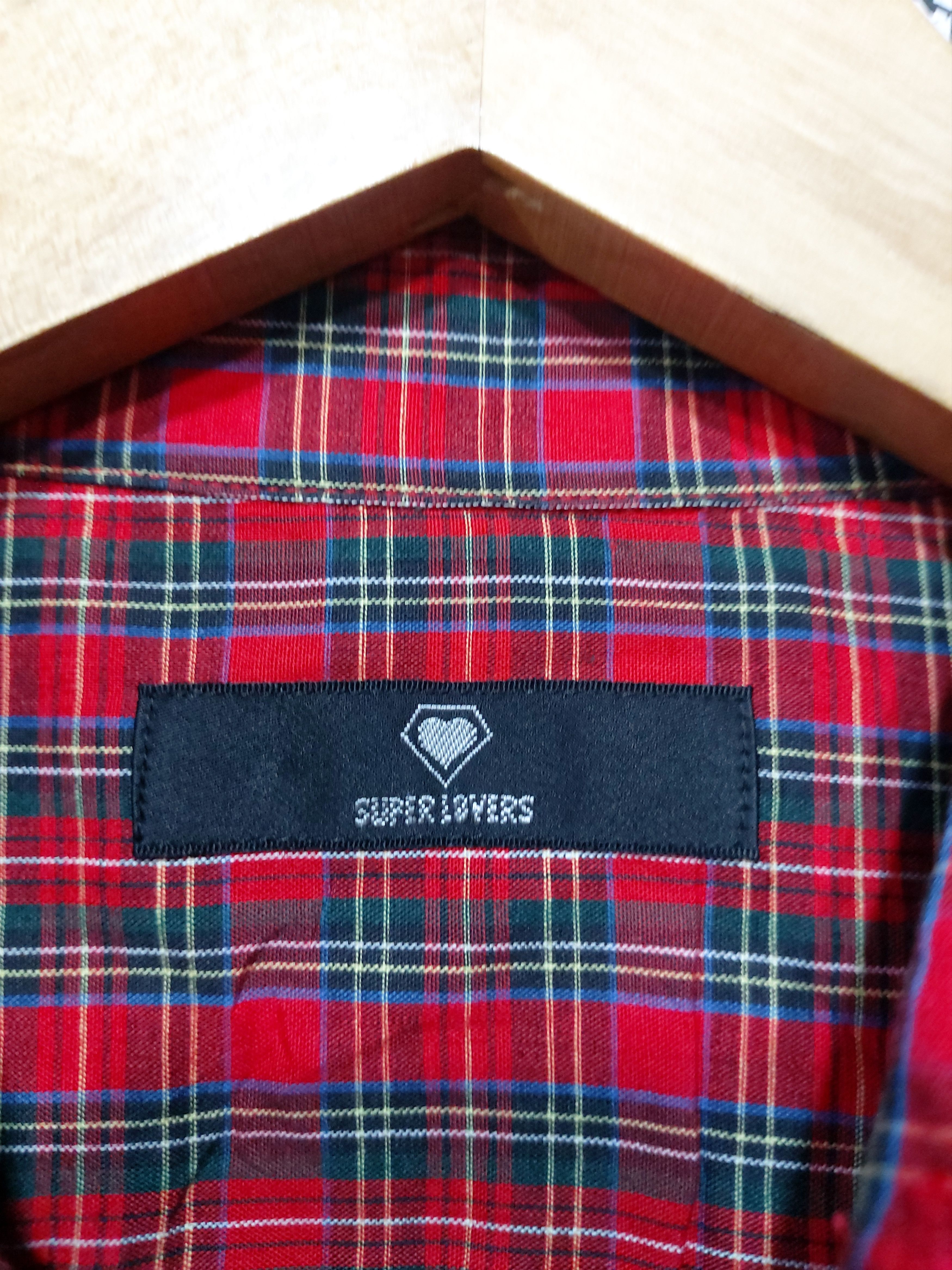 Japanese Brand SUPERLOVERS SKULL LOGO BUTTON UPS TARTAN Size M / US 6-8 / IT 42-44 - 4 Thumbnail