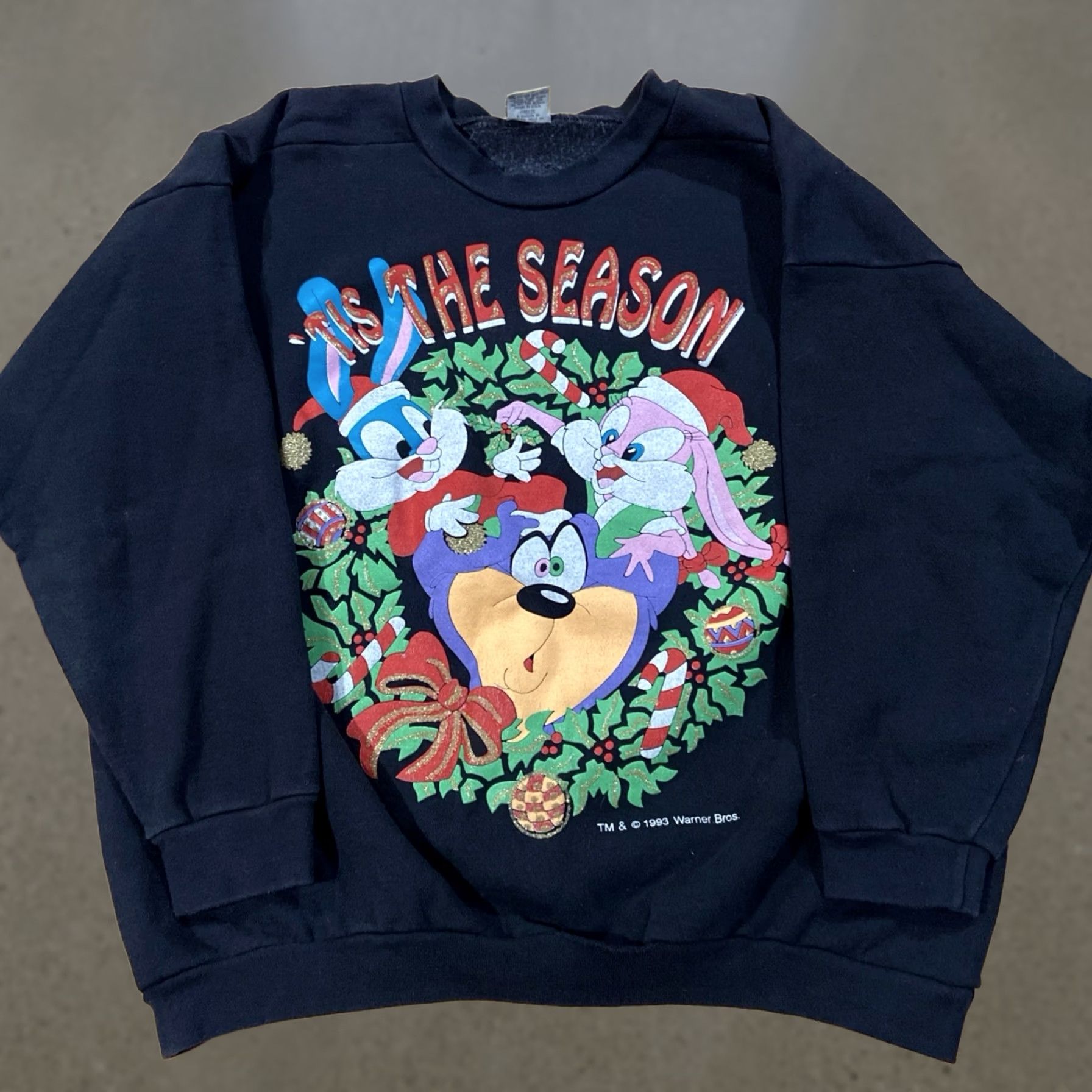 Vintage VINTAGE Freeze Christmas 90s Sweater Pullover Men L Black Cotton Crew Neck Long Sleeve Size US L / EU 52-54 / 3 - 1 Thumbnail