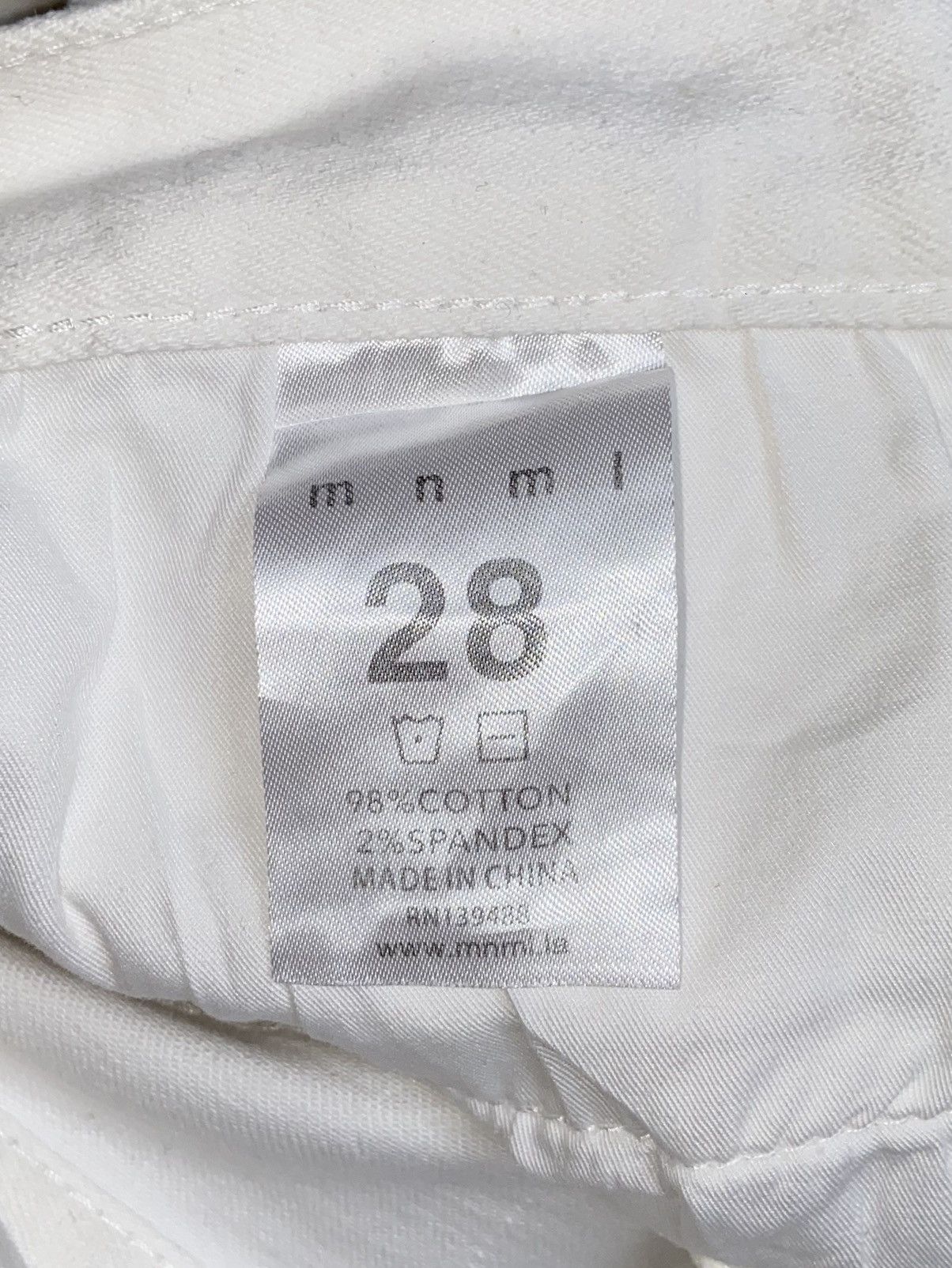 MNML MNML Zipper Skinny White Pants Size US 30 / EU 46 - 14 Thumbnail