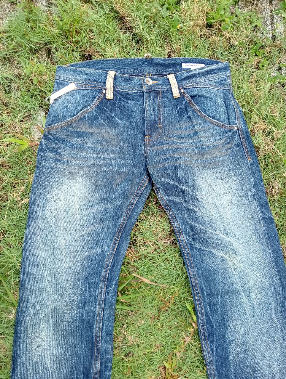 semanticdesign VINTAGE SEMANTIC DESIGN JAPAN SNAKE SKIN STYLE JEANS Size US 33 - 10 Thumbnail