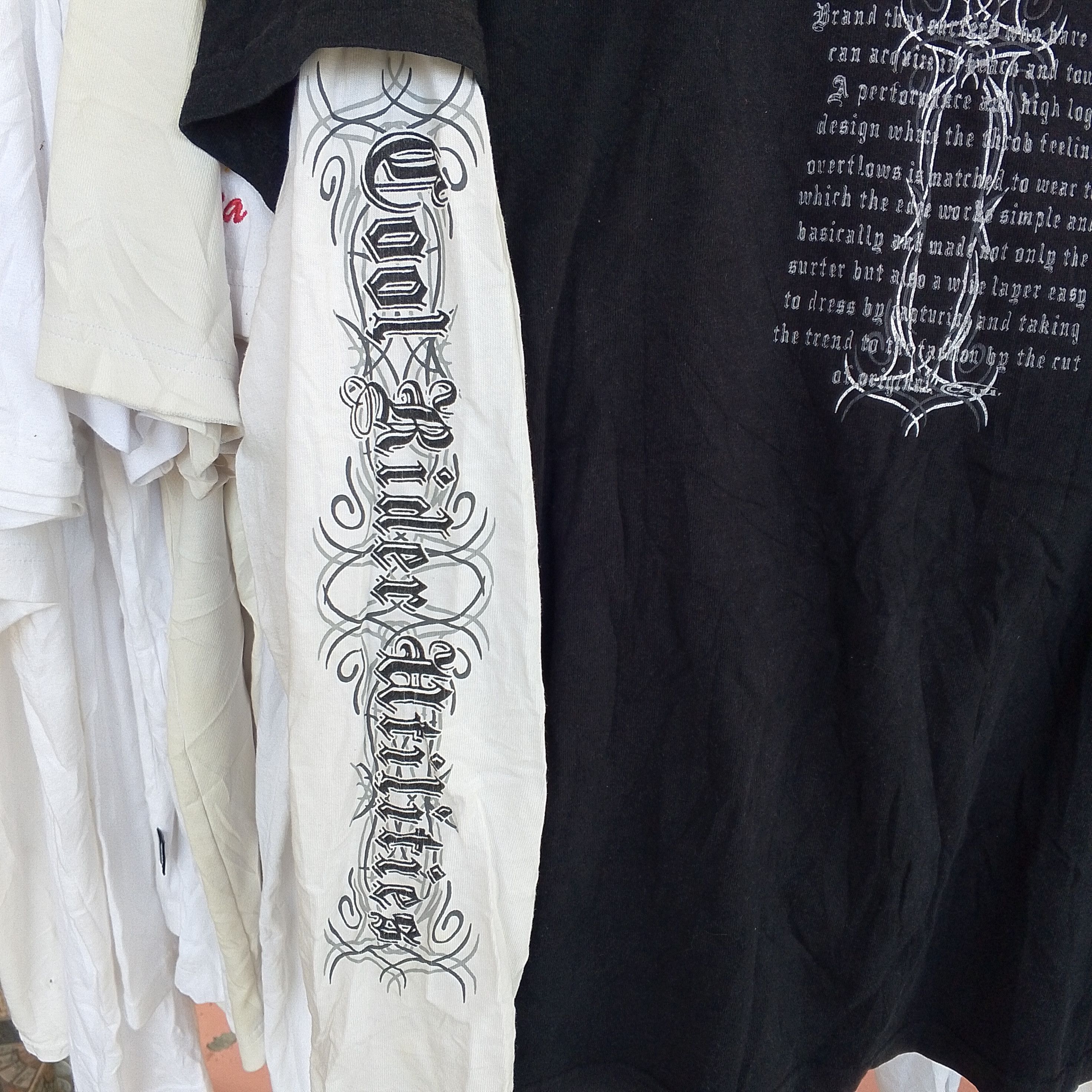If Six Was Nine 2000s Cru Design Cross Layered Vkei Tee affliction lgb style Size US L / EU 52-54 / 3 - 5 Thumbnail