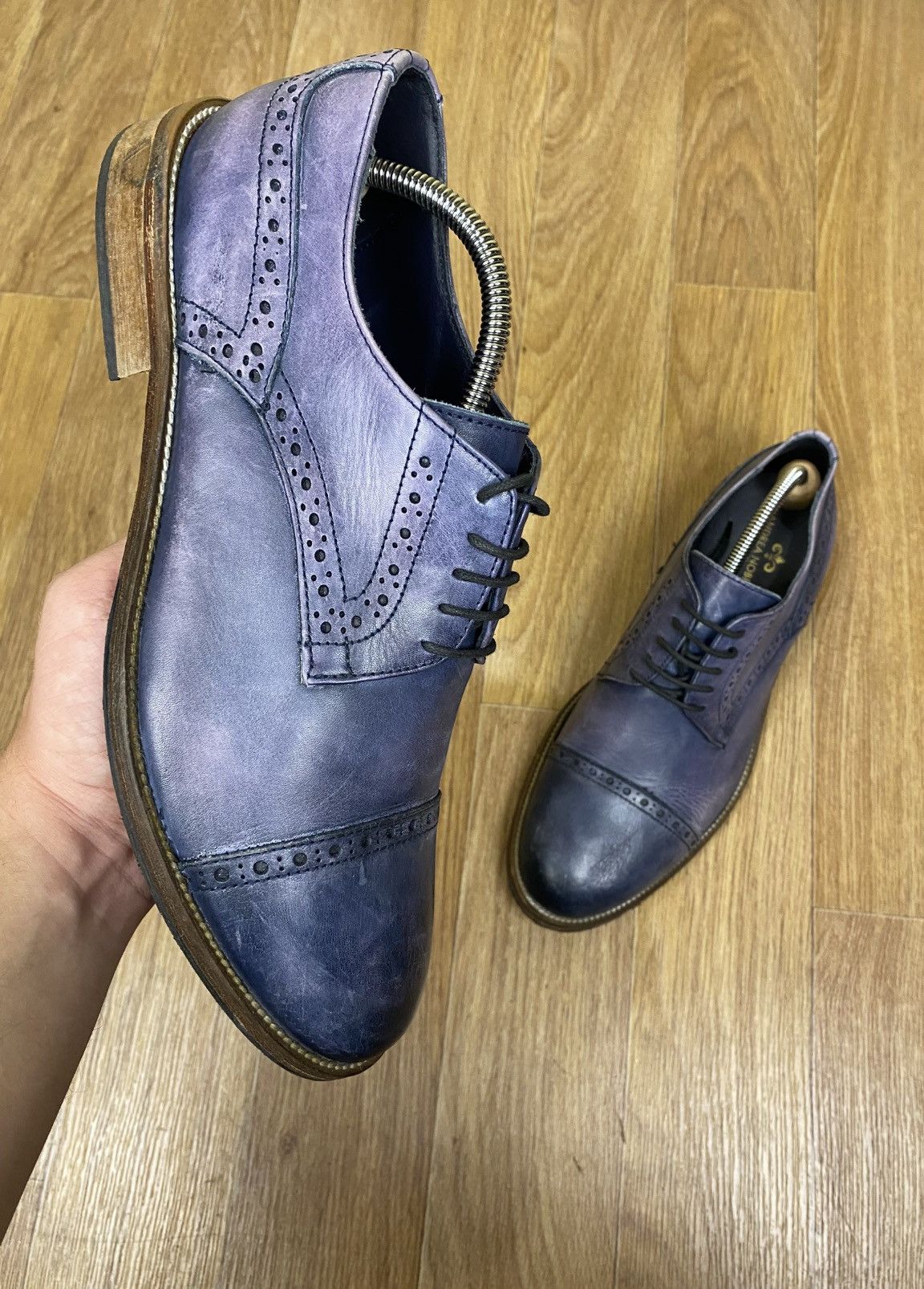Andrea Nobile Italian Luxury Oxford Shoes Beautiful Patina