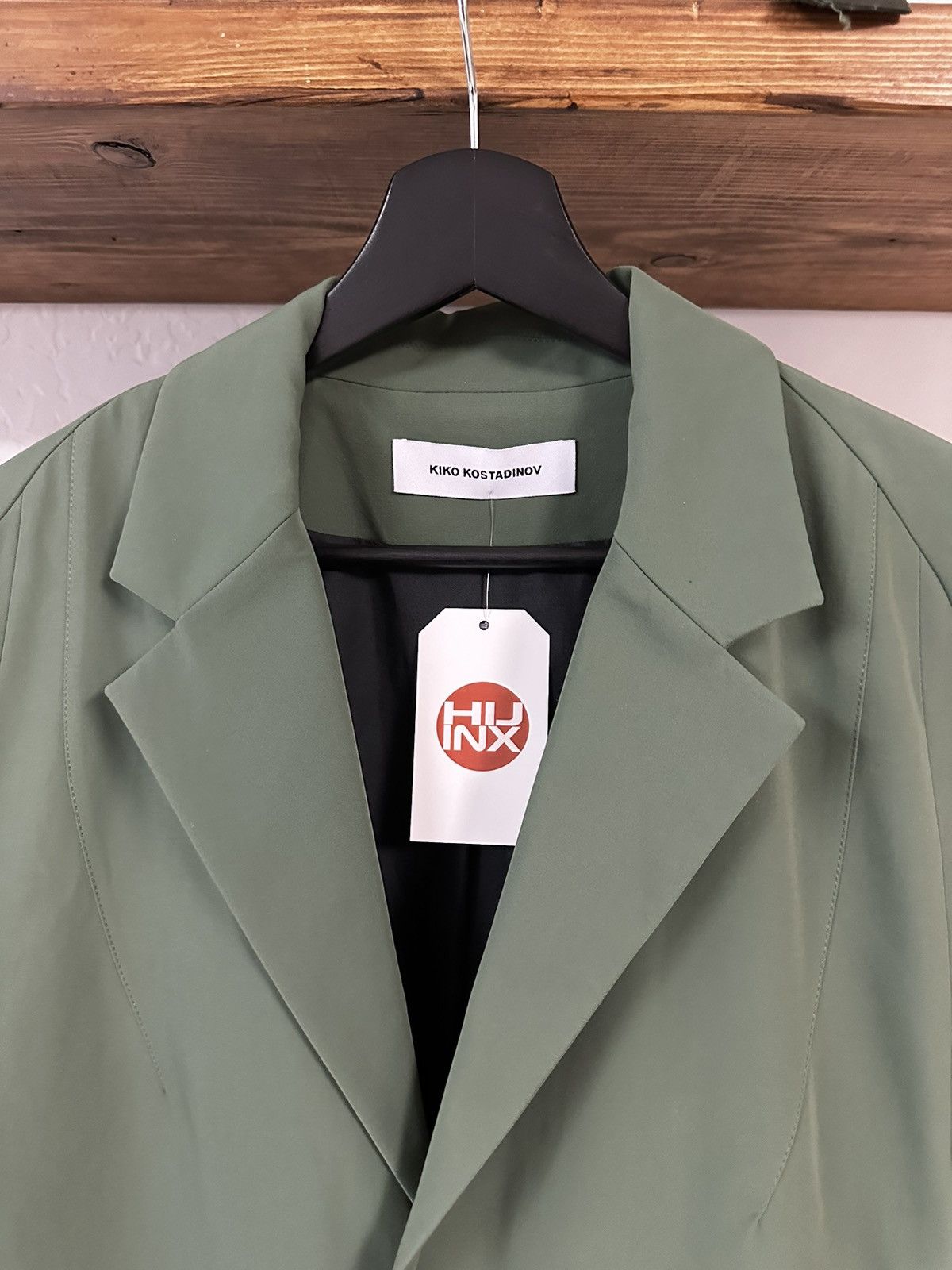 Kiko Kostadinov Kiko Kostadinov Green Harkman Darted Shoulder Blazer Size US L / EU 52-54 / 3 - 5 Thumbnail