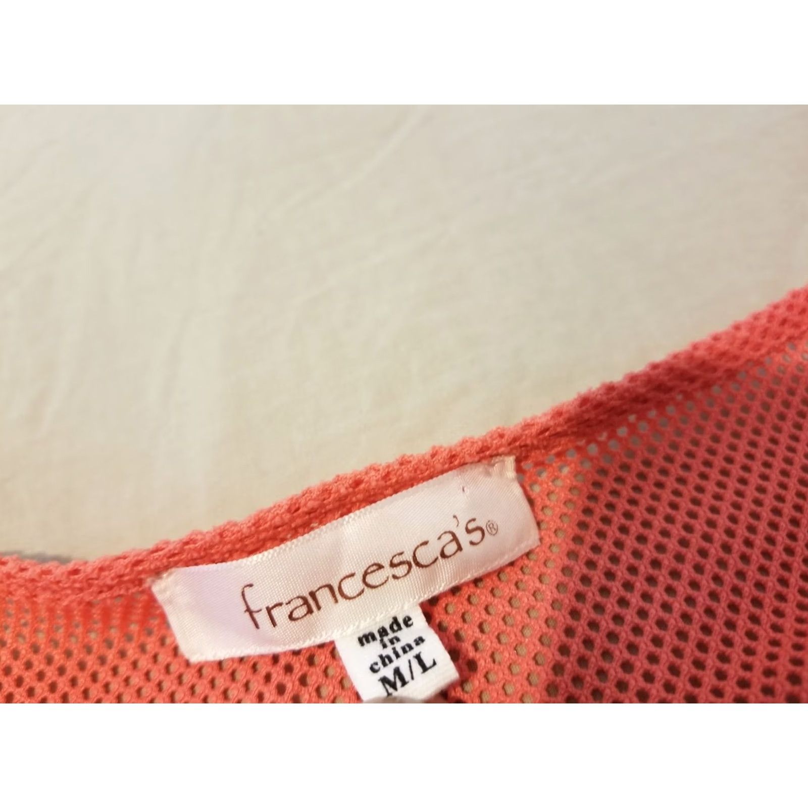 Vintage Francesca Shirt Blouse M Orange Women Vintage No Size M / US 6-8 / IT 42-44 - 2 Thumbnail