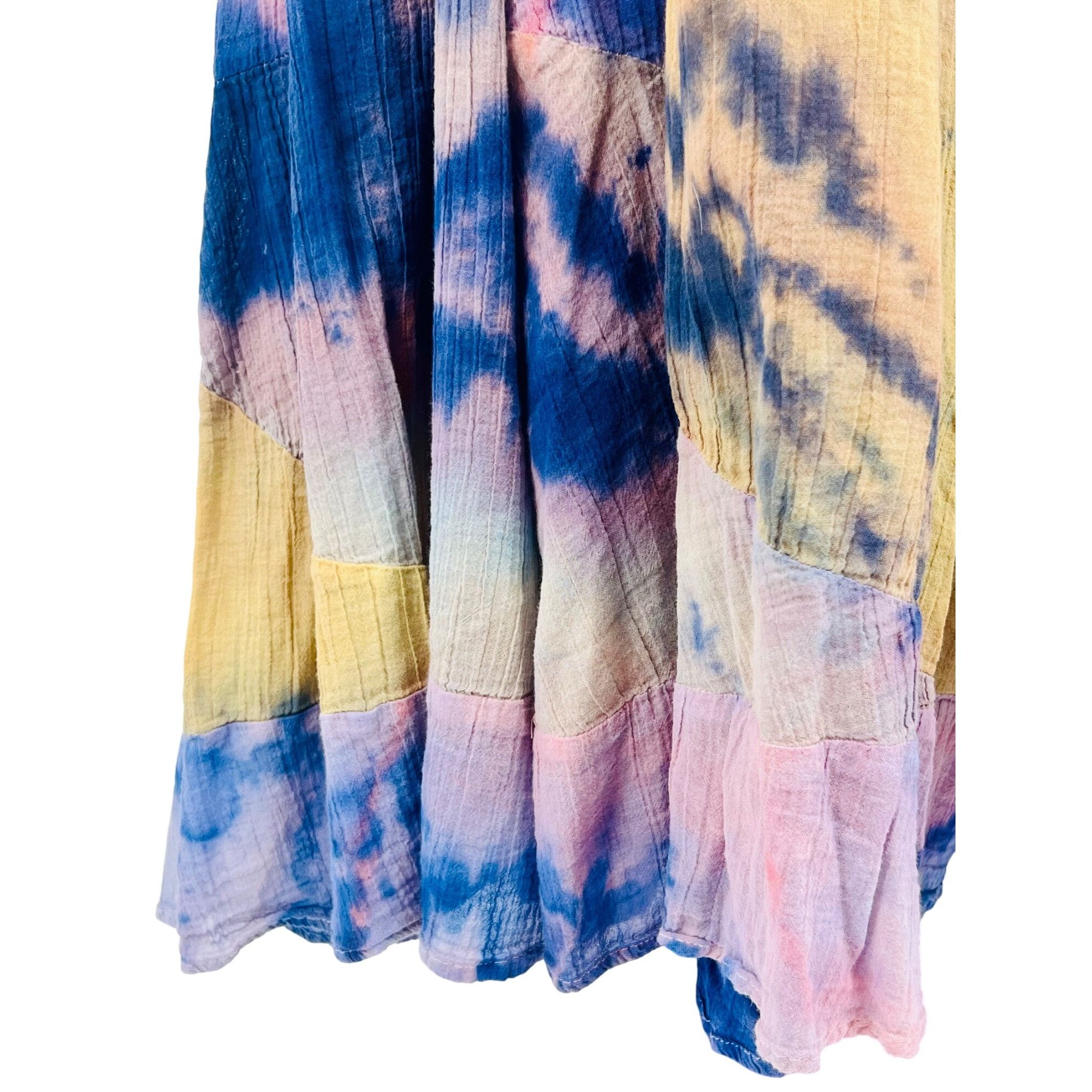 Free People RARE VTG Free People Tie Dye Gauzy Maxi Skirt M | Boho Luxe Size 30" / US 8 / IT 44 - 13 Thumbnail