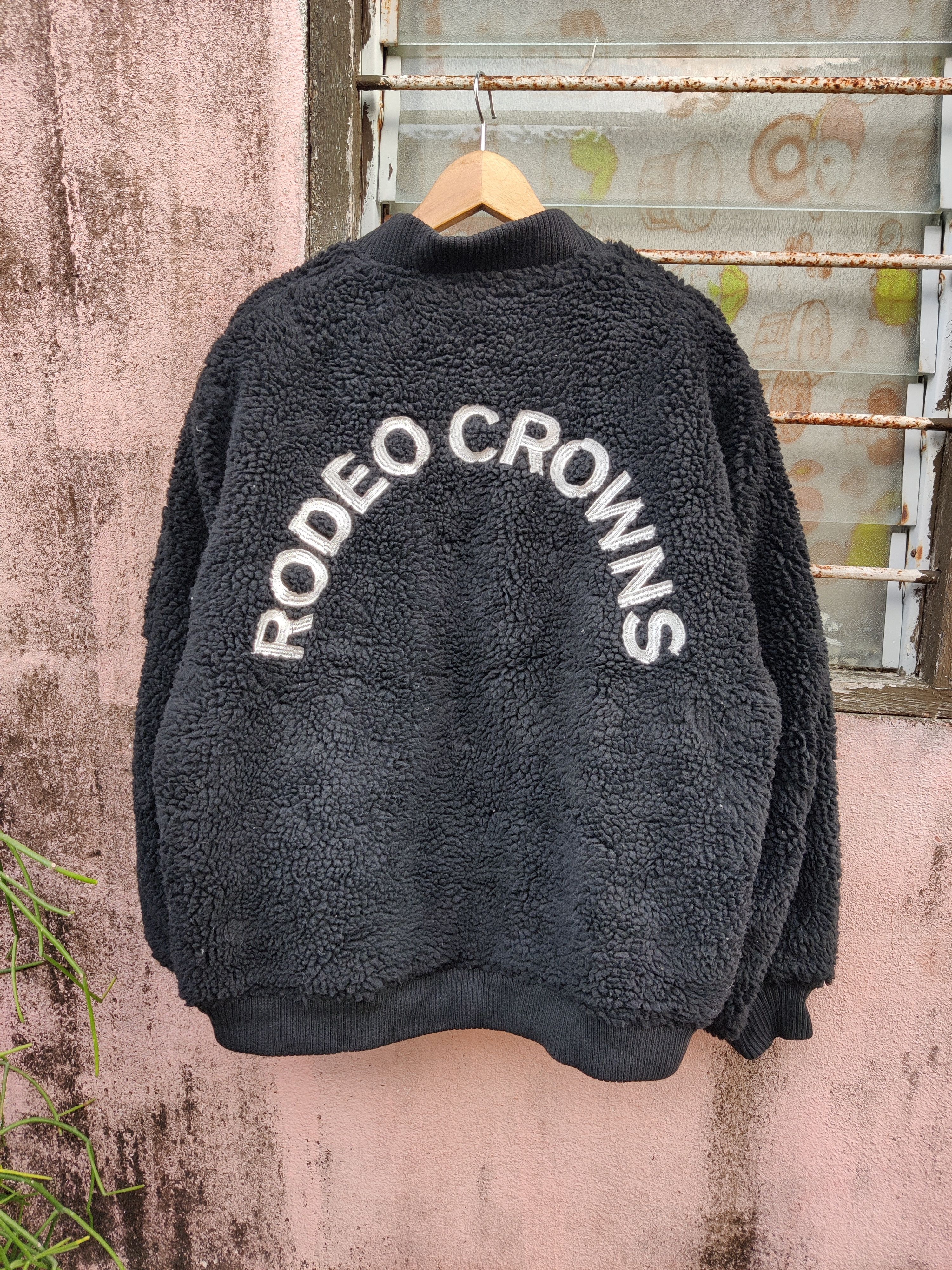 Japanese Brand 🔥Offer🔥Vintage Rodeo Crowns Faux Fur Bomber Fleece Jacket Size US XL / EU 56 / 4 - 1 Thumbnail