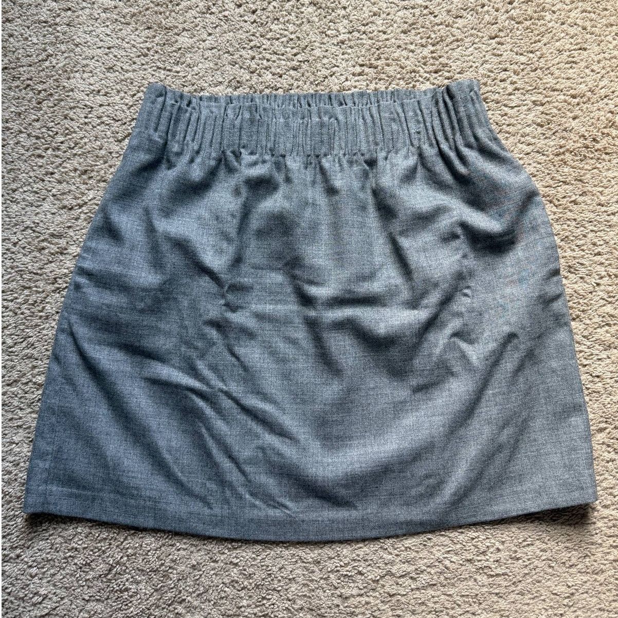 J.Crew J. Crew Wool blend Sidewalk Mini Skirt Gray Women's Size 8 Size 30" / US 8 / IT 44 - 2 Thumbnail