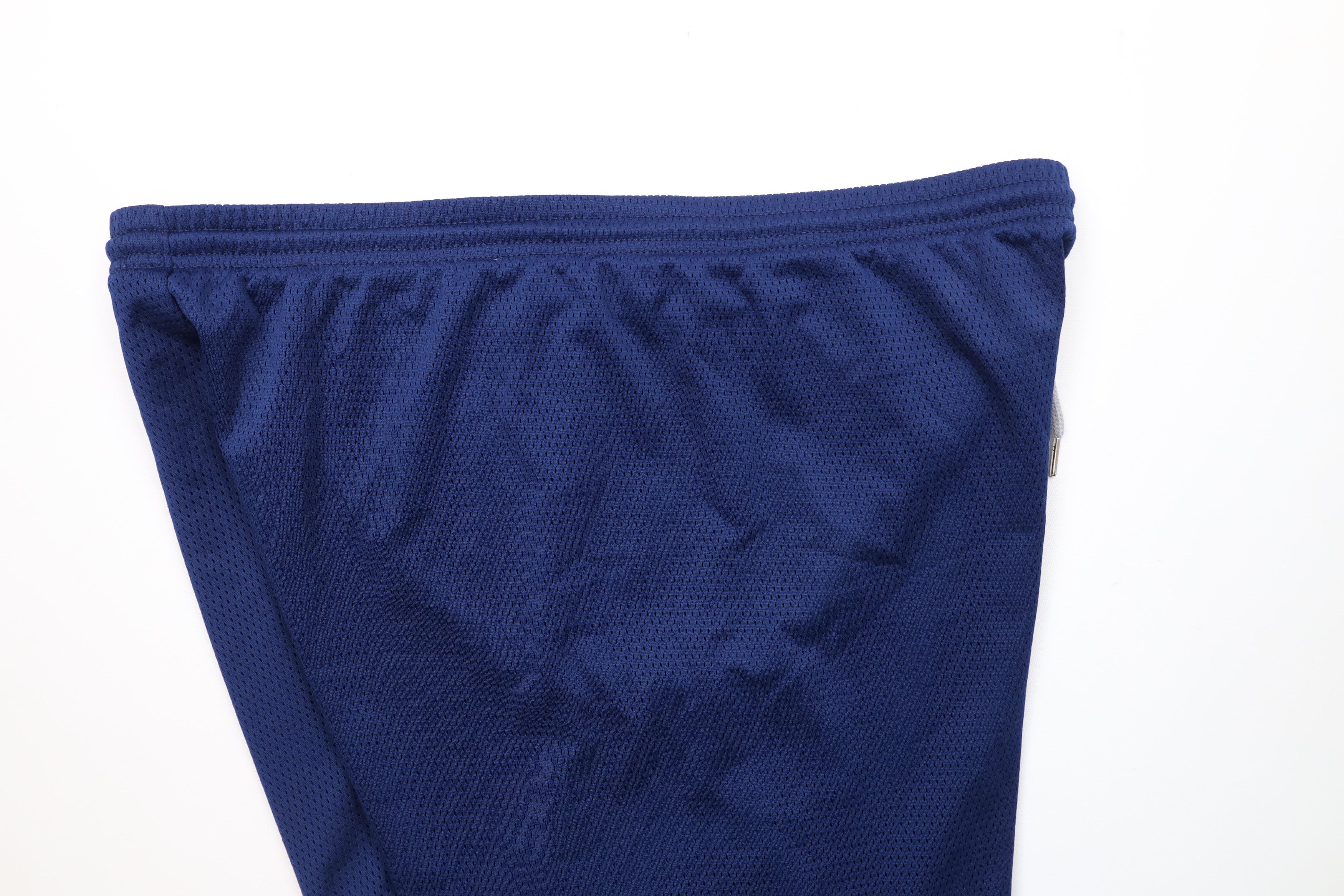 Nike × Vintage Vintage 90s Nike Mini Swoosh Above Knee Shorts Blue Mesh 5" Size US 36 / EU 52 - 7 Thumbnail