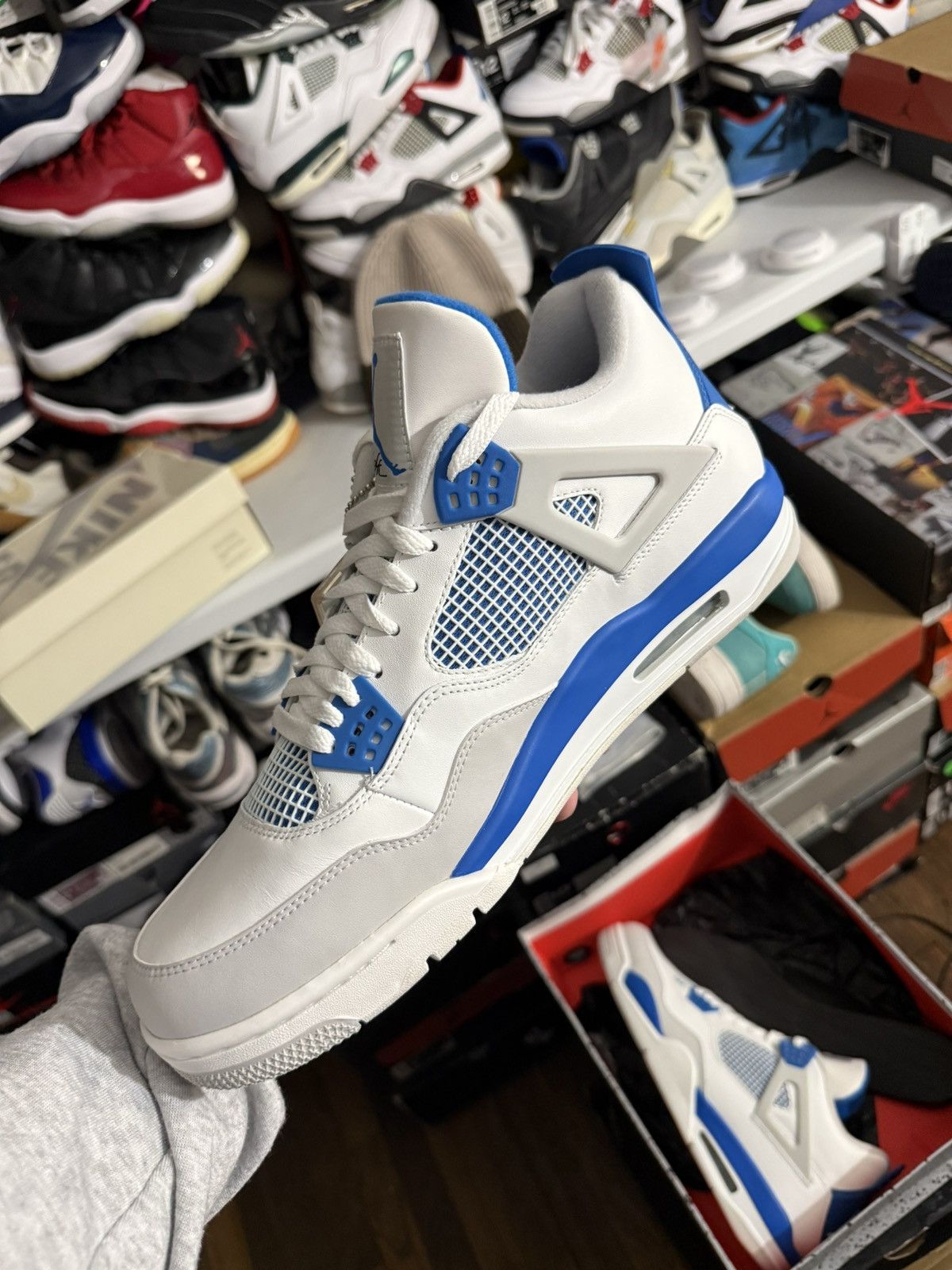 Jordan Brand Jordan retro 4 military blue sz 14 ds (2012) Size US 14 / EU 47 - 3 Thumbnail