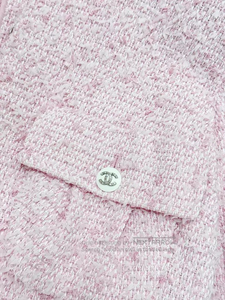 Chanel Chanel 21C early spring vacation cherry blossom pink tweed Size XXS / US 00 / IT 34 - 4 Thumbnail