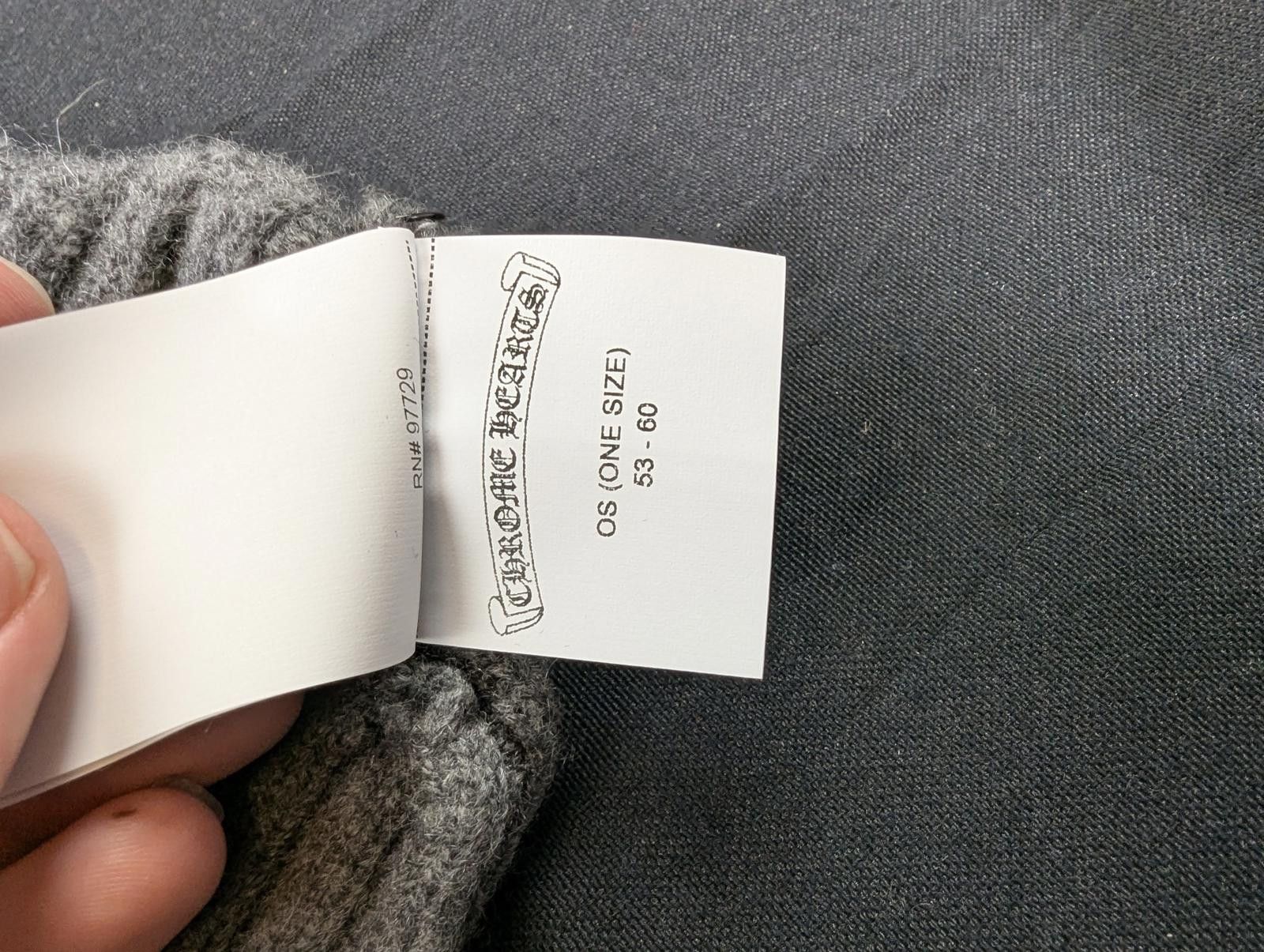Chrome Hearts Chrome Hearts Plus Patch Cashmere Beanie in Grey Size ONE SIZE - 5 Thumbnail