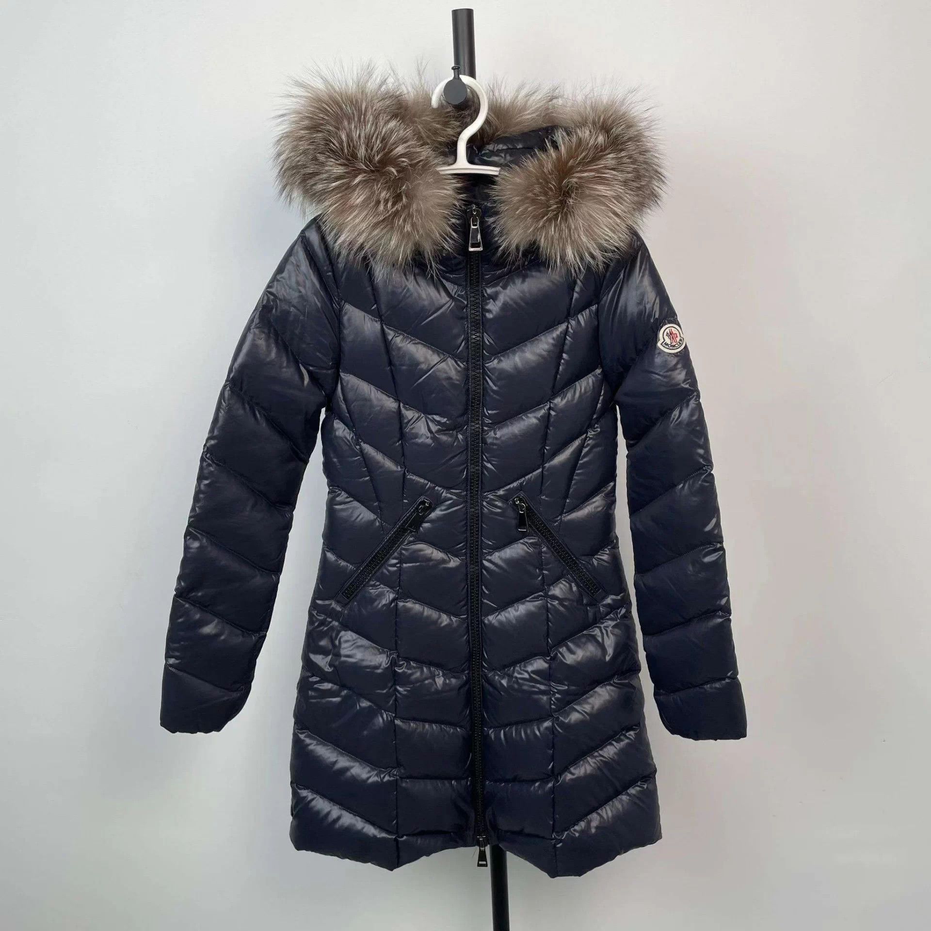 Moncler Moncler down puffer jacket 0 US navy sporty Size XS / US 0-2 / IT 36-38 - 1 Thumbnail