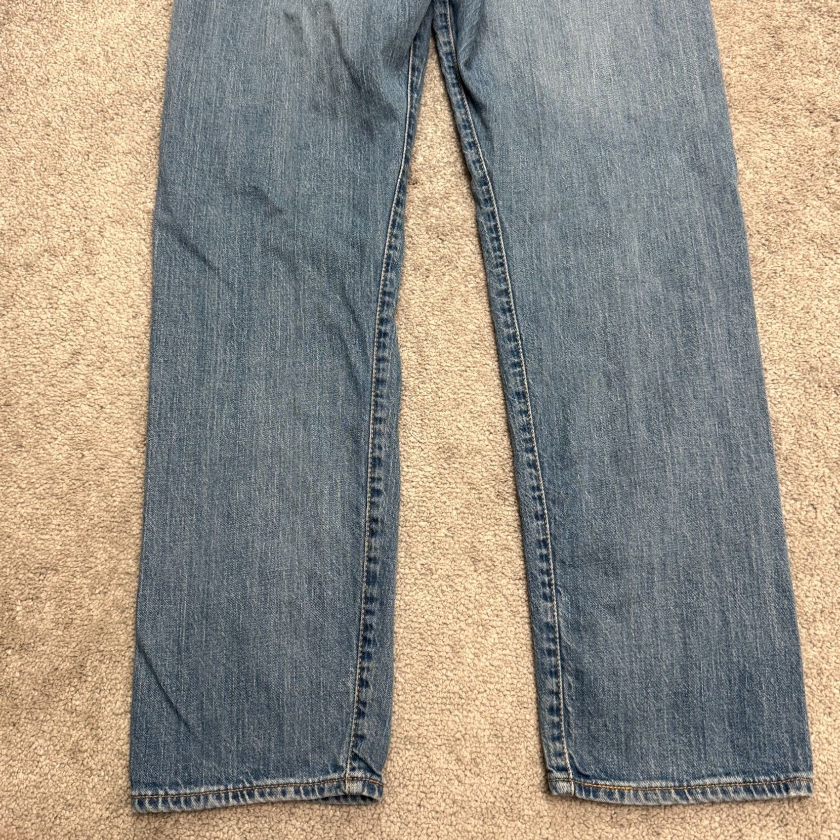 Levi's Levi's 502 Regular Taper Denim Jeans Mens 33x29 Blue Medium Wash Classic Size US 33 - 4 Thumbnail