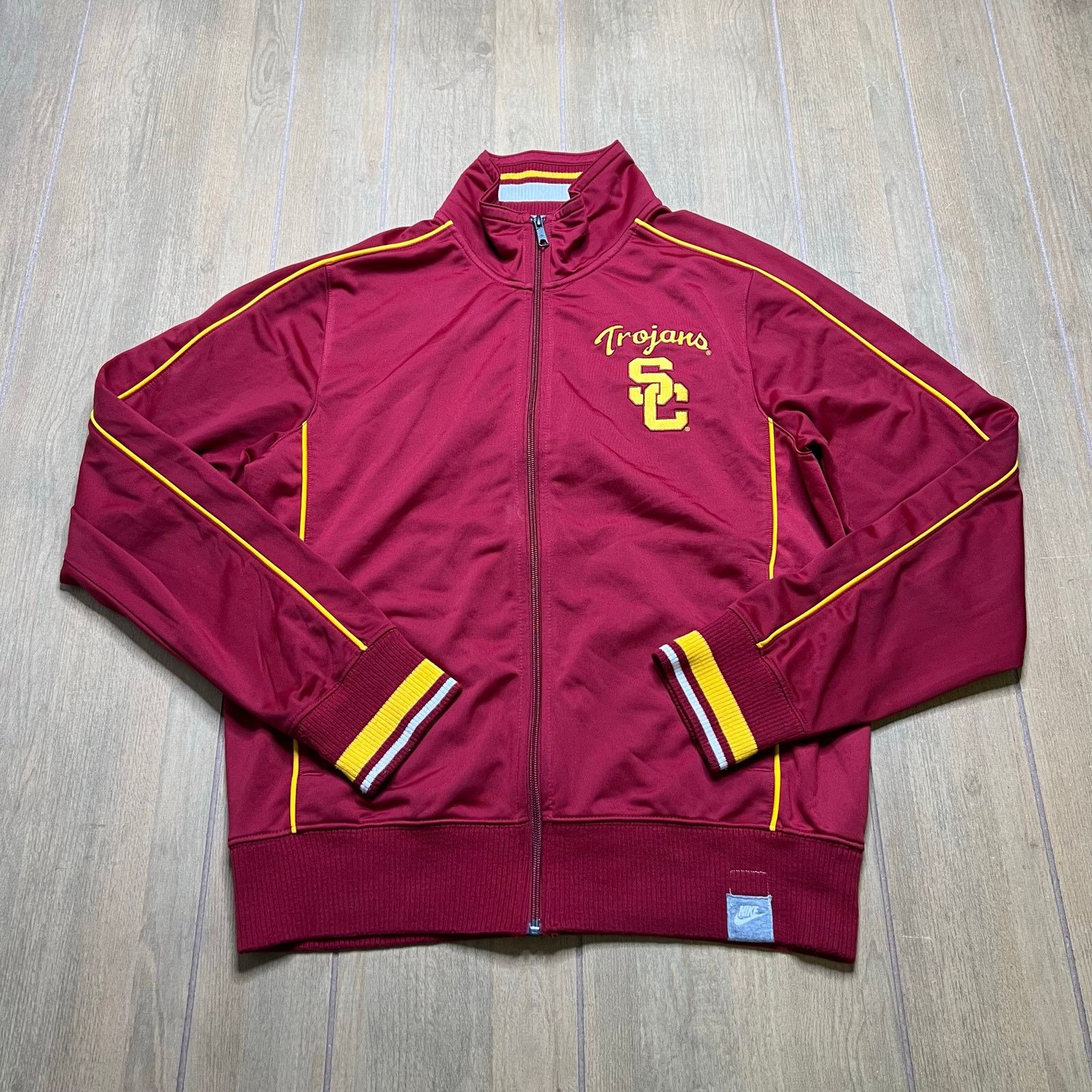 Nike Nike USC Trojans Track Jacket Men’s M Red Full Zip Swoosh Size US M / EU 48-50 / 2 - 1 Thumbnail