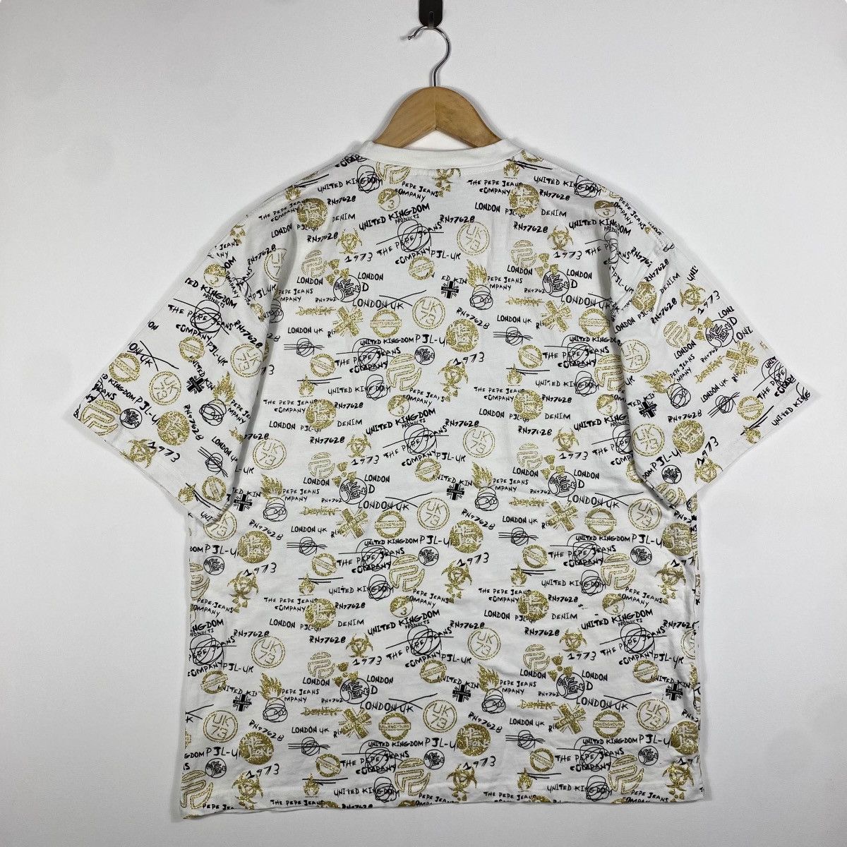 Pepe Jeans × Vintage Vintage 00's PEPE JEANS LONDON Full Print Modern Streetwear Size US XL / EU 56 / 4 - 4 Thumbnail