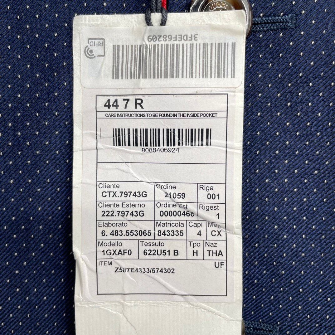 Gucci Gucci chest pocket embroidered logo lapel jacket Nextarrow- Size US S / EU 44-46 / 1 - 6 Thumbnail