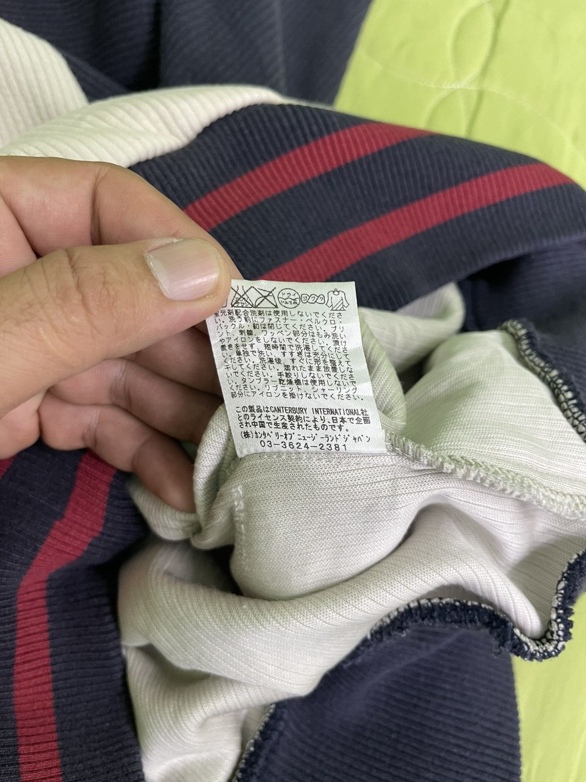 Canterbury of New Zealand Vintage 90's Canterbury Rugby Corduroy Red Trim Sweatshirt Size US M / EU 48-50 / 2 - 16 Thumbnail