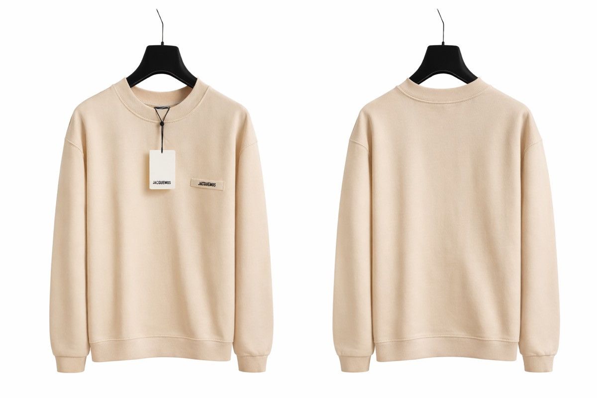 Jacquemus Jacquemus Gros Grain Hoodie in beige Size US XL / EU 56 / 4 - 1 Thumbnail
