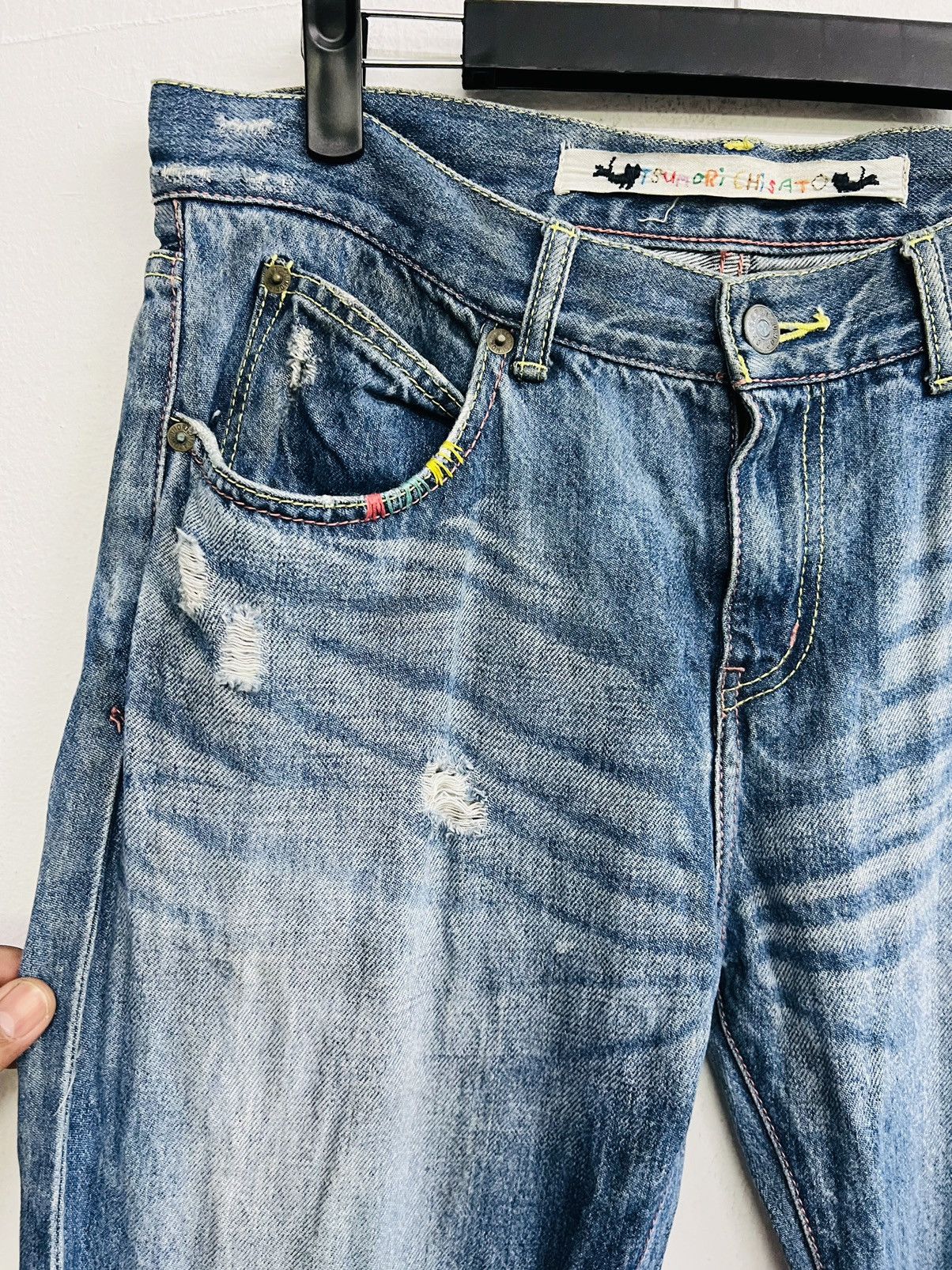 Issey Miyake × Tsumori Chisato Archive Tsumori Chisato Distressed Design Denim Size US 32 / EU 48 - 6 Thumbnail