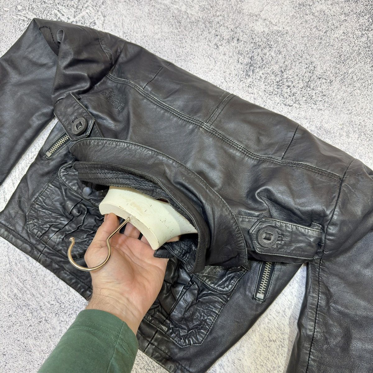 Genuine Leather × Superdry Superdry Black Genuine Leather Jacket M size Size US M / EU 48-50 / 2 - 9 Thumbnail