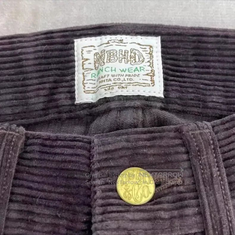 Neighborhood Neighborhood size L Corduroy Retro Casual Pants Size US 27 - 7 Thumbnail
