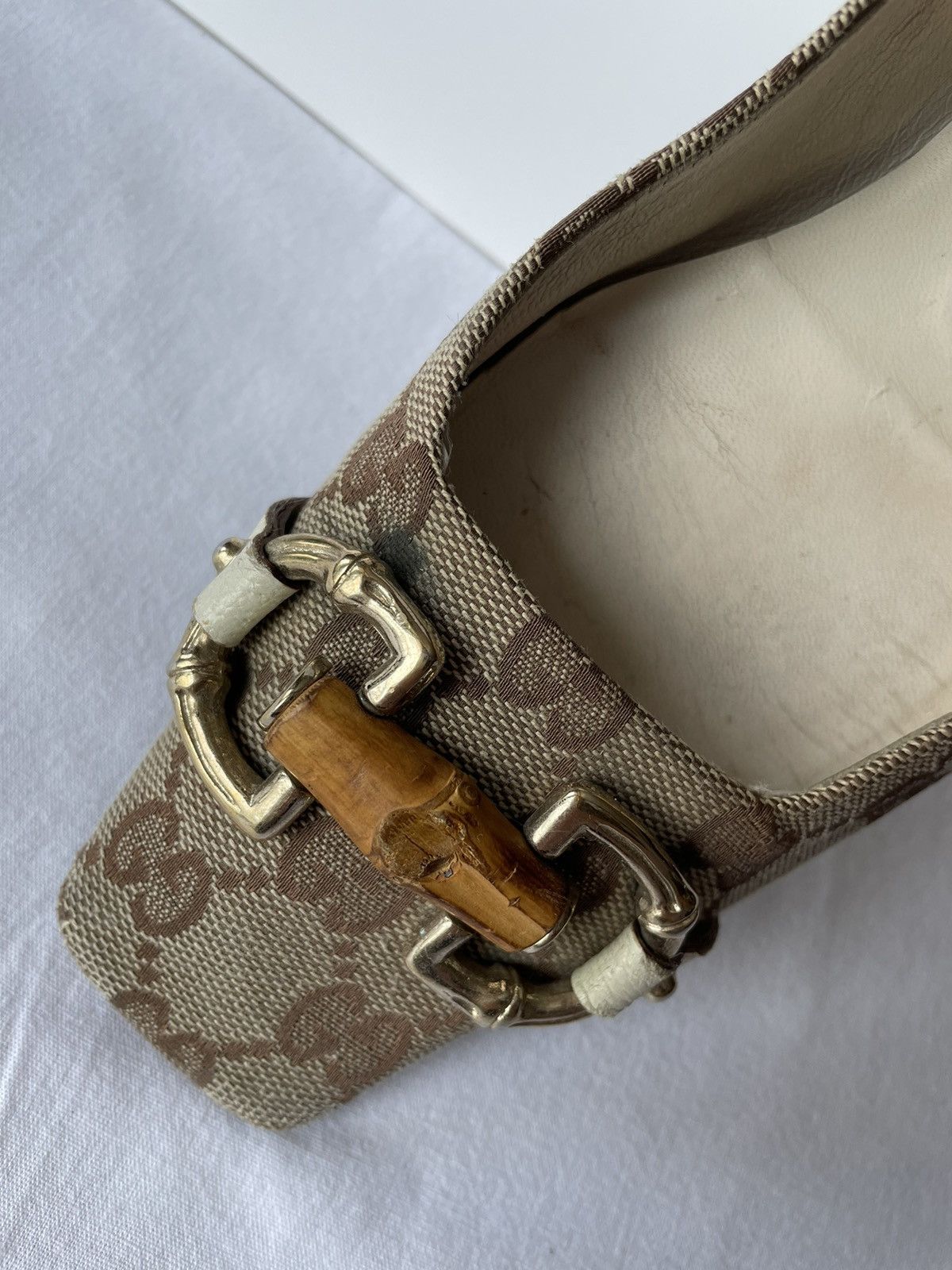 Gucci × Tom Ford × Vintage GUCCI MONOGRAM VINTAGE low-top shoes Tom Ford era , size 37C Size US 7 / IT 37 - 8 Thumbnail