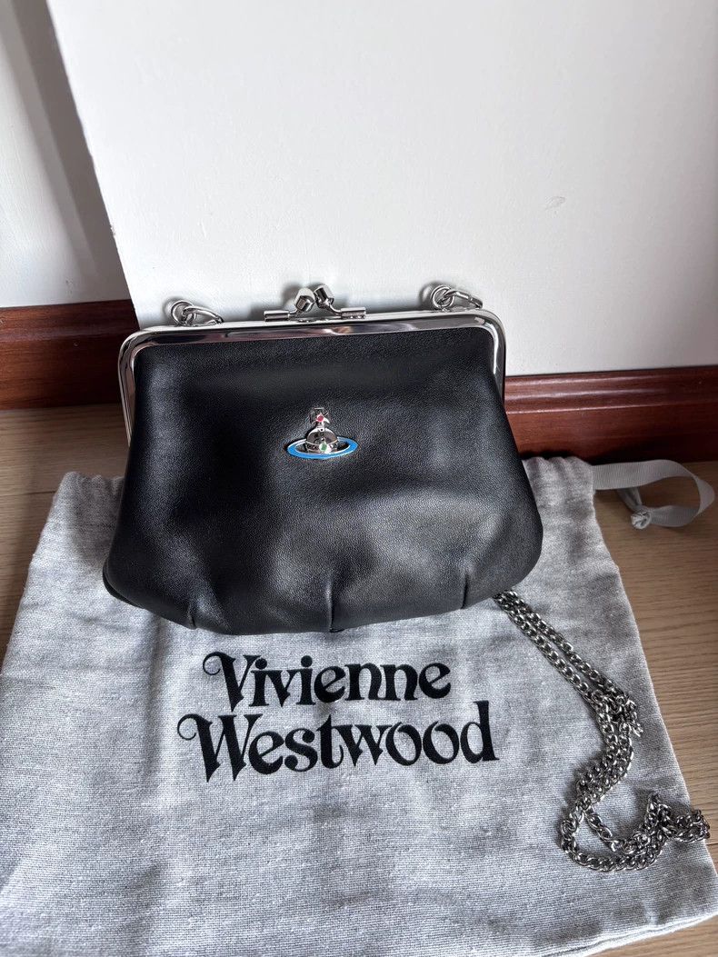 Vivienne Westwood size os Black lamb skin dumplings
