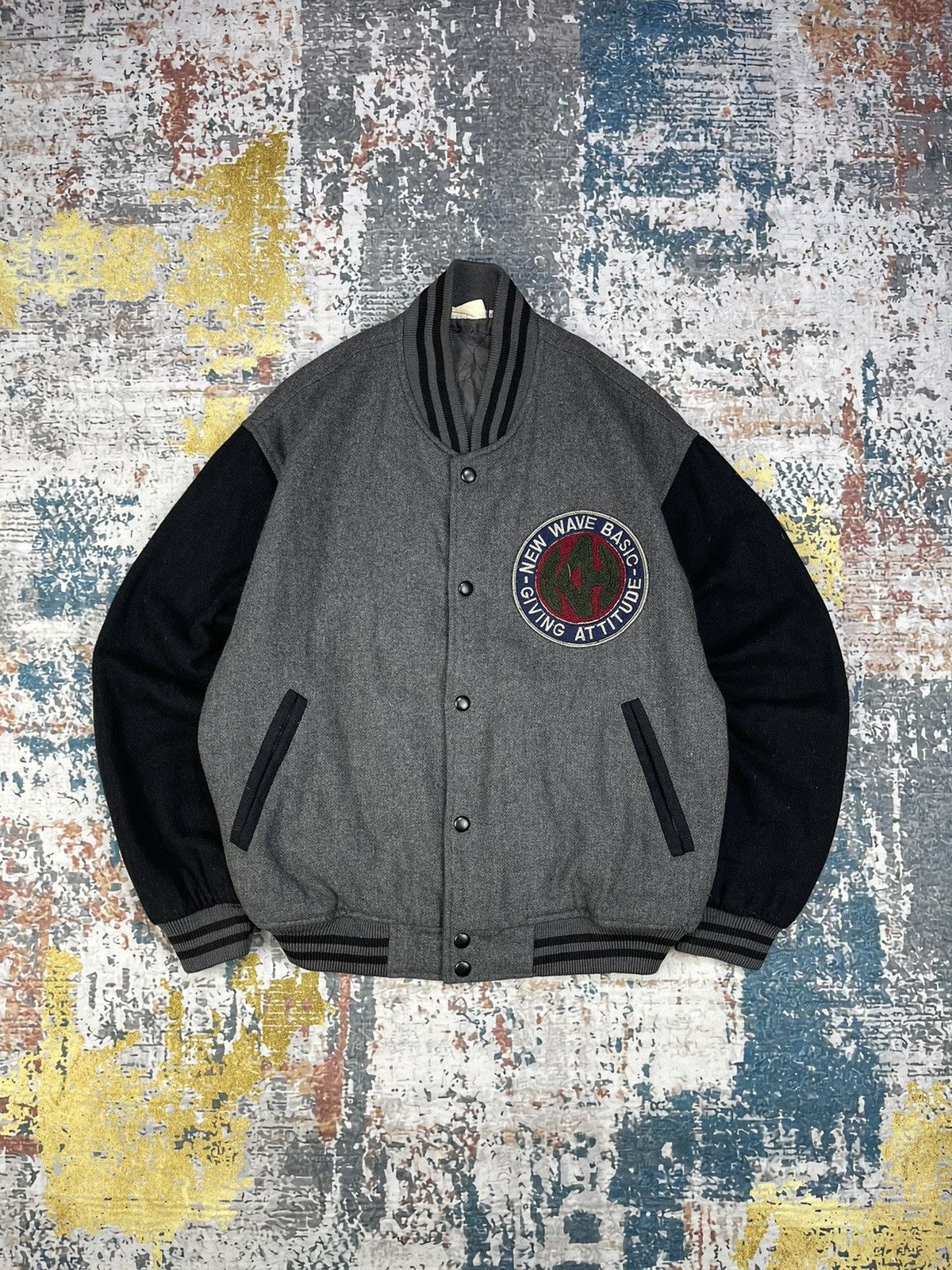 Vintage Vtg KEARNEY HOUSE Wool Varsity Jacket Size US M / EU 48-50 / 2 - 1 Thumbnail