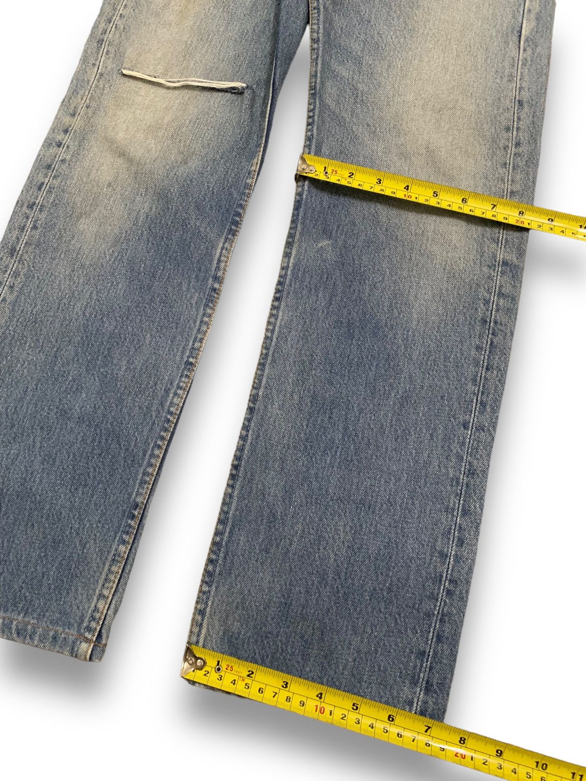 Levi's Vintage 90s Levis 501 Distressed Jeans Stamp Button #501 Size US 28 / EU 44 - 16 Thumbnail