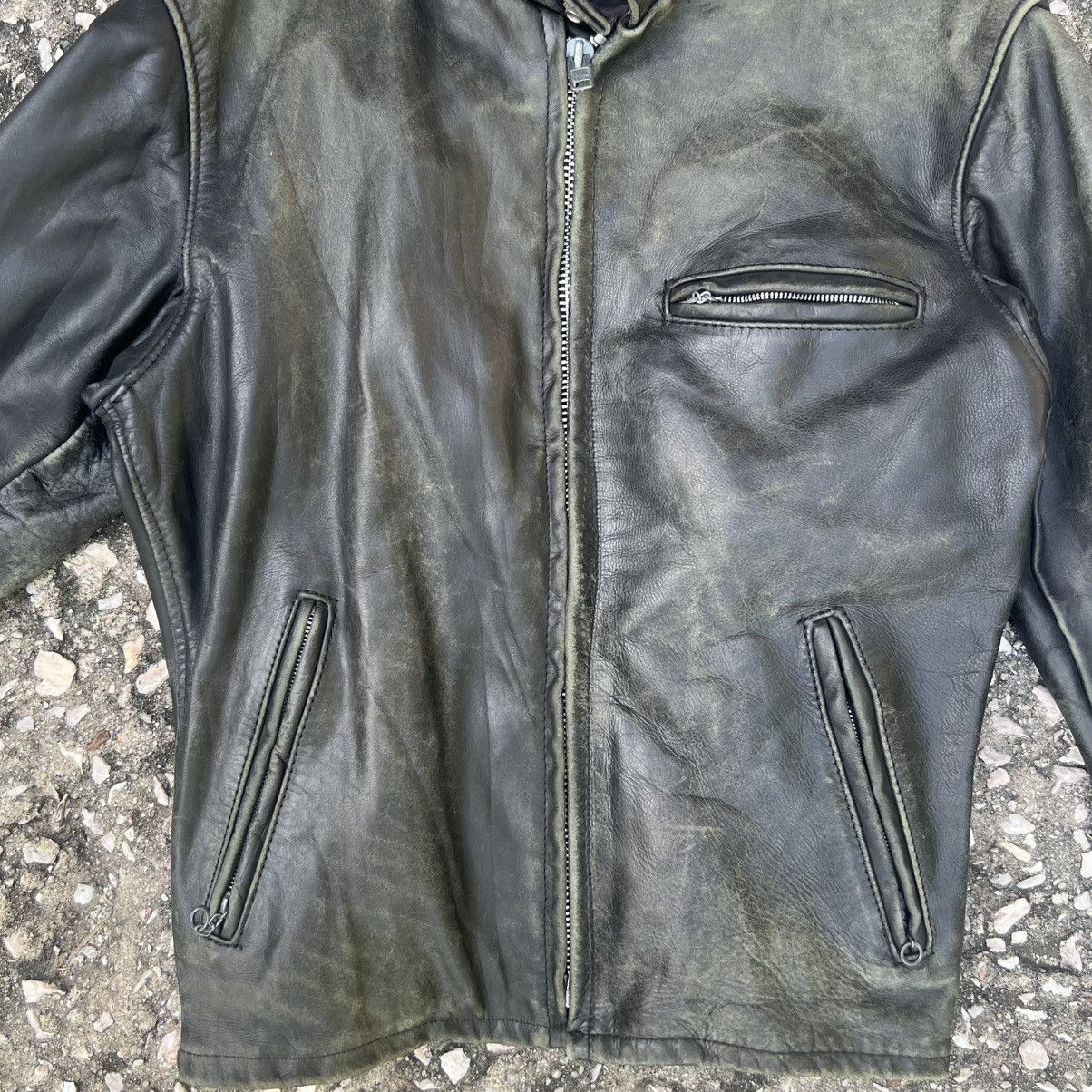 Schott “VINTAGE” SCHOTT BLACK LEATHER JACKET Size US M / EU 48-50 / 2 - 4 Thumbnail
