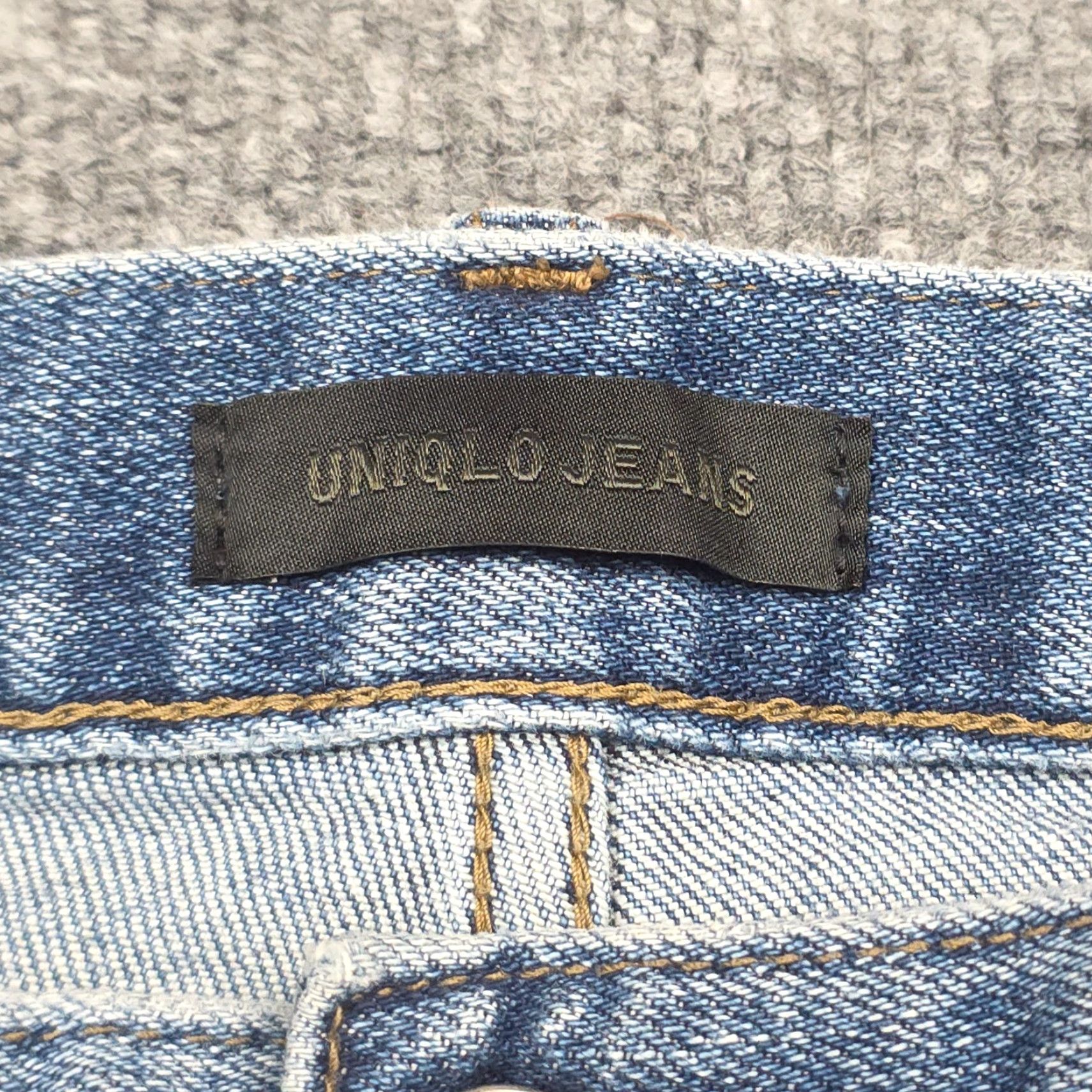 Uniqlo Uniqlo Jeans Men's 32x32 Blue Denim Slim-Straight Kaihara 5-Pocket Regular Rise Mid Vintage No Size US 32 / EU 48 - 5 Thumbnail
