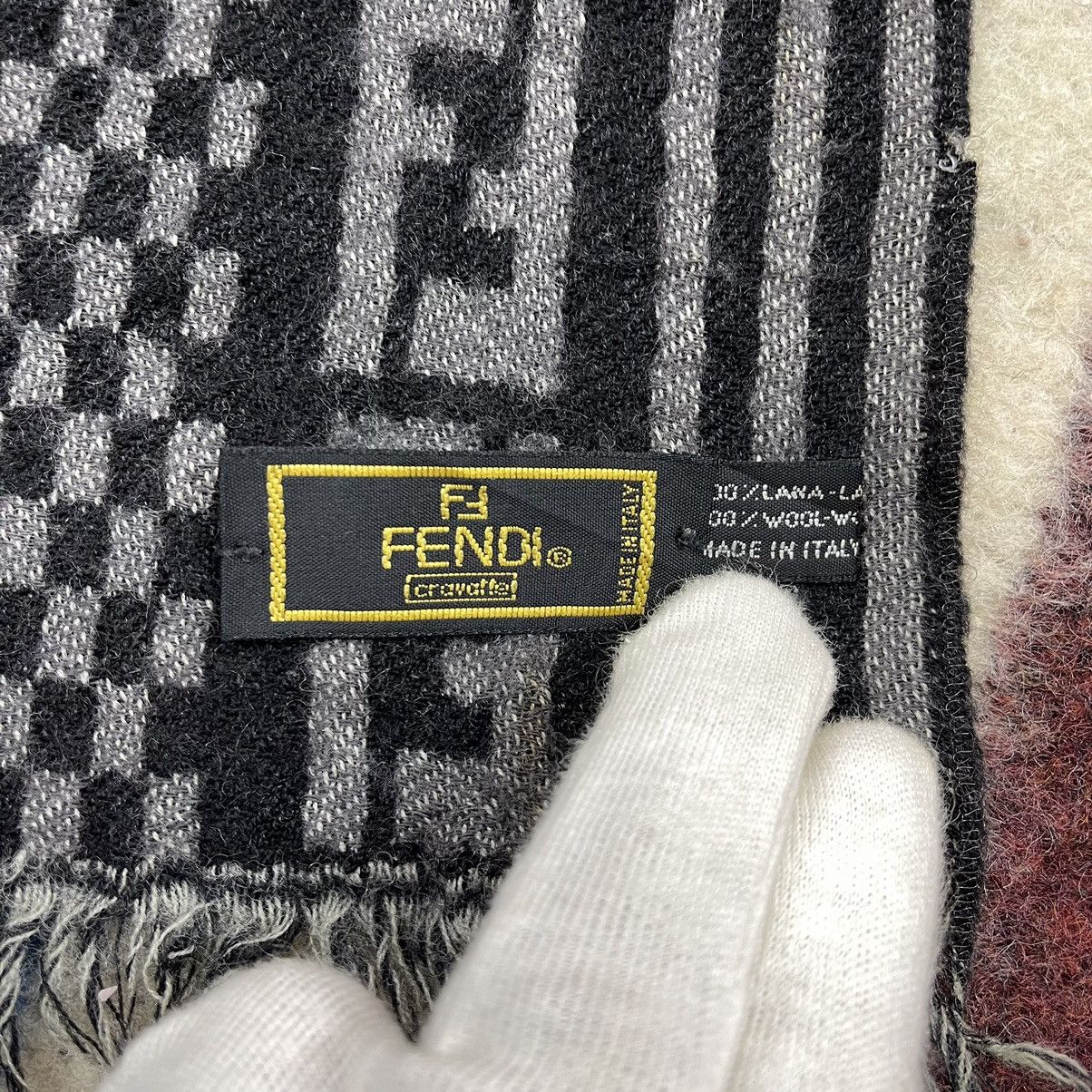 Fendi FENDI Made In Italy Wool Muffler Scarf #1446/AX Size ONE SIZE - 3 Thumbnail