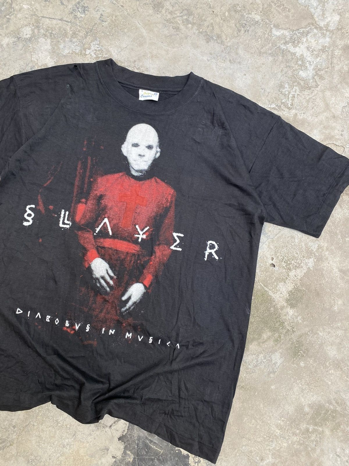 Band Tees × Slayer × Vintage Slayer “Diabolus in Musica” 1998 Tour T Shirt EXTREMELY RARE Size US L / EU 52-54 / 3 - 3 Thumbnail