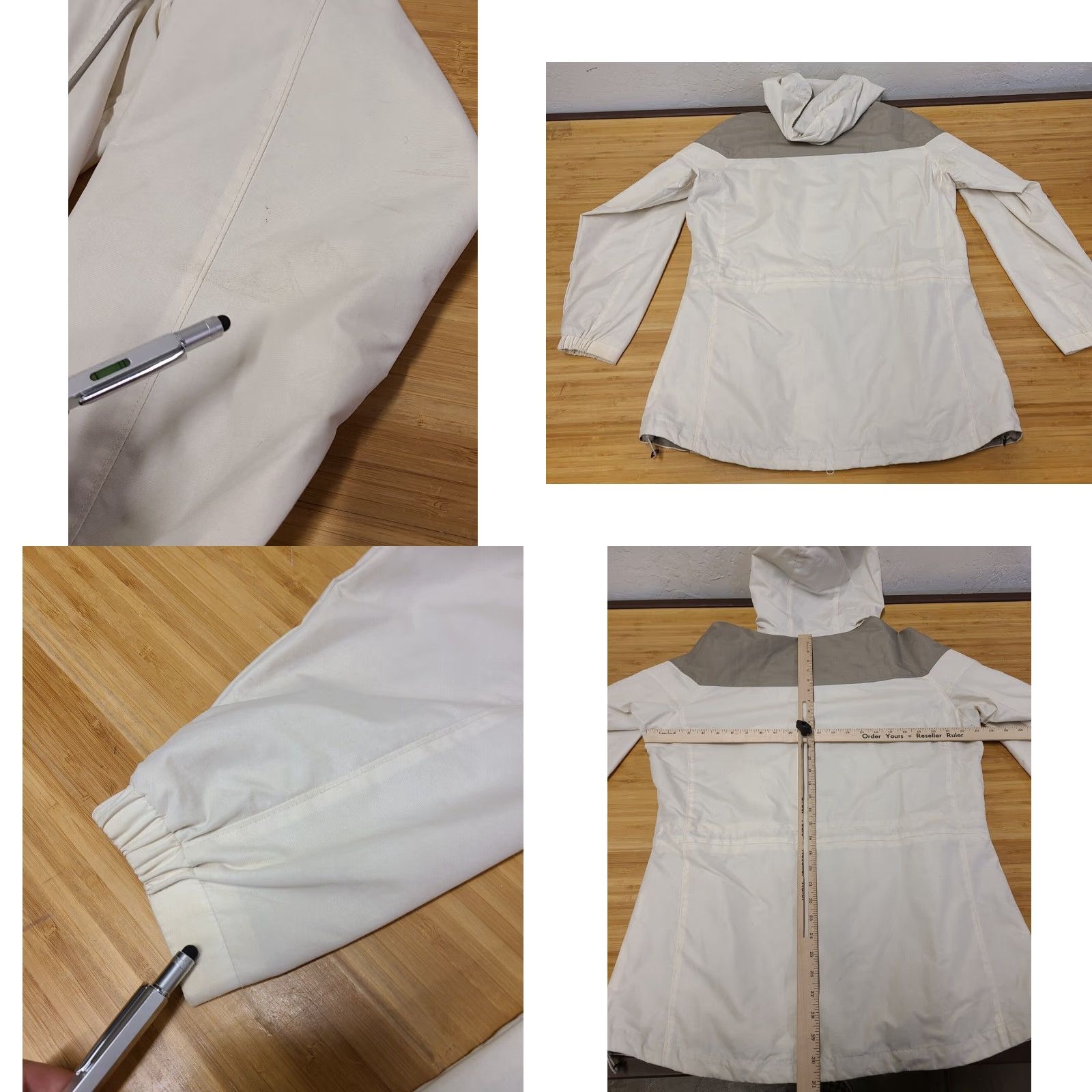 Vintage Columbia Jacket Womens Large Tan Full Zip Hooded Pockets All Seasons Outdoor Nylon Size L / US 10 / IT 46 - 8 Thumbnail