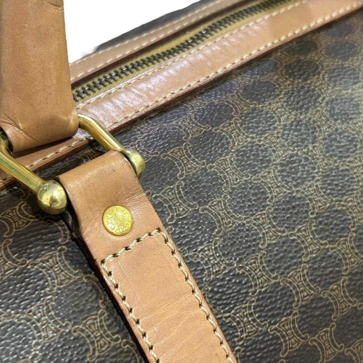Celine × Vintage 🔥RARE🔥CELINE VINTAGE MONOGRAM DUFFLE TRAVEL BAG Size ONE SIZE - 10 Thumbnail