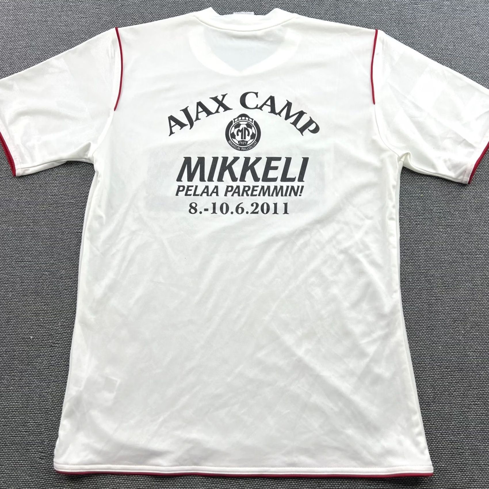 Adidas Ajax Amsterdam 2011 Training Drill Football Jersey Mens XS Adidas White Shirt Size US XS / EU 42 / 0 - 3 Thumbnail