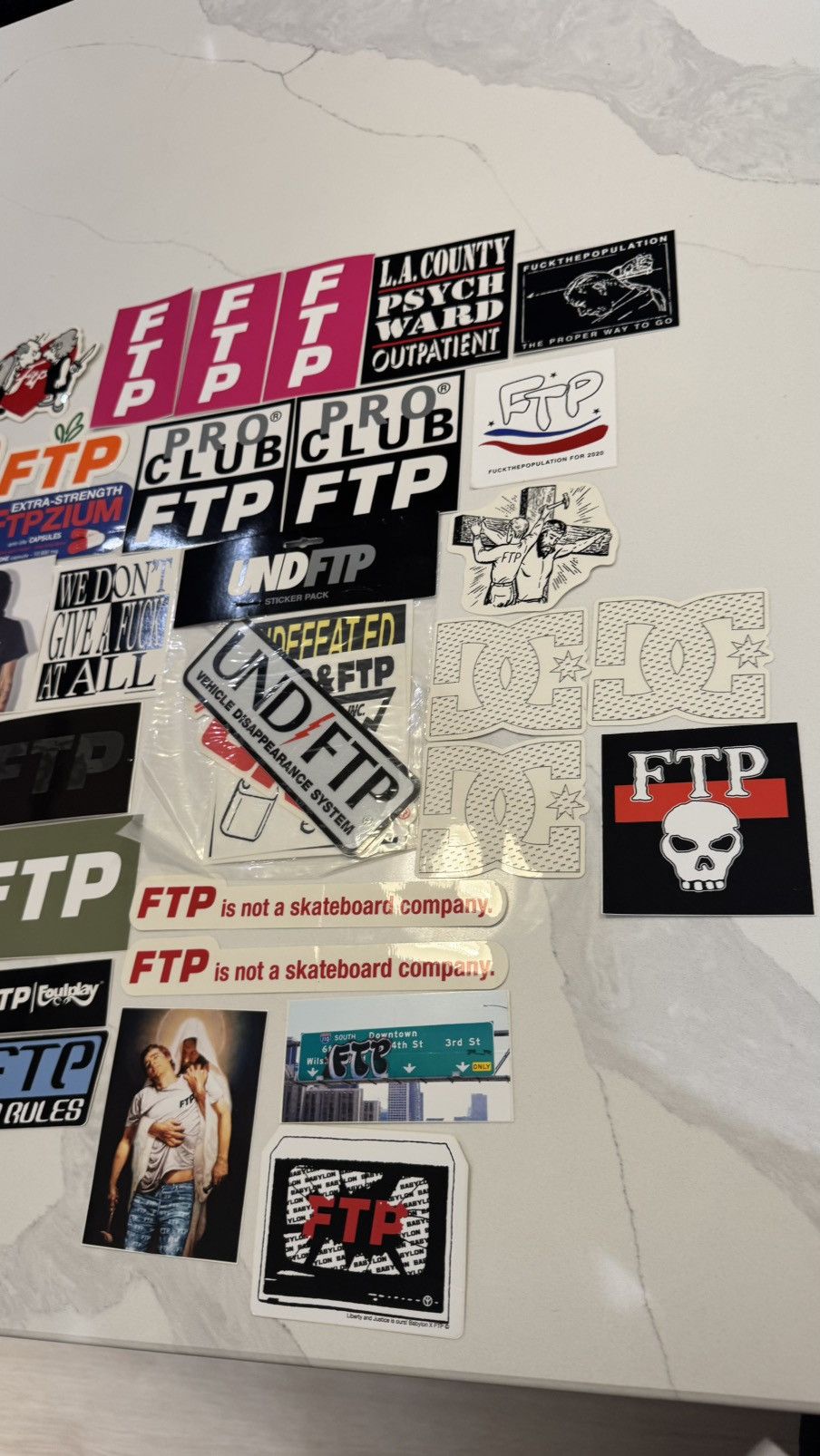 Fuck The Population Ftp Sticker Collection Fuck The Population sticker logo lot Size ONE SIZE - 23 Thumbnail