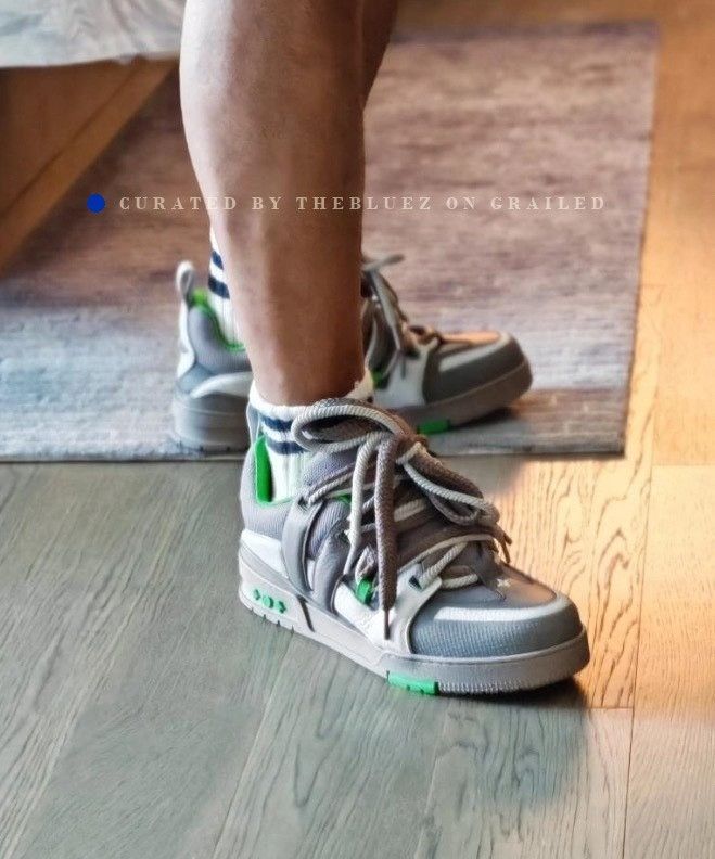 Louis Vuitton LV Skate Grey Green Sneakers Size US 8 / EU 41 - 8 Thumbnail