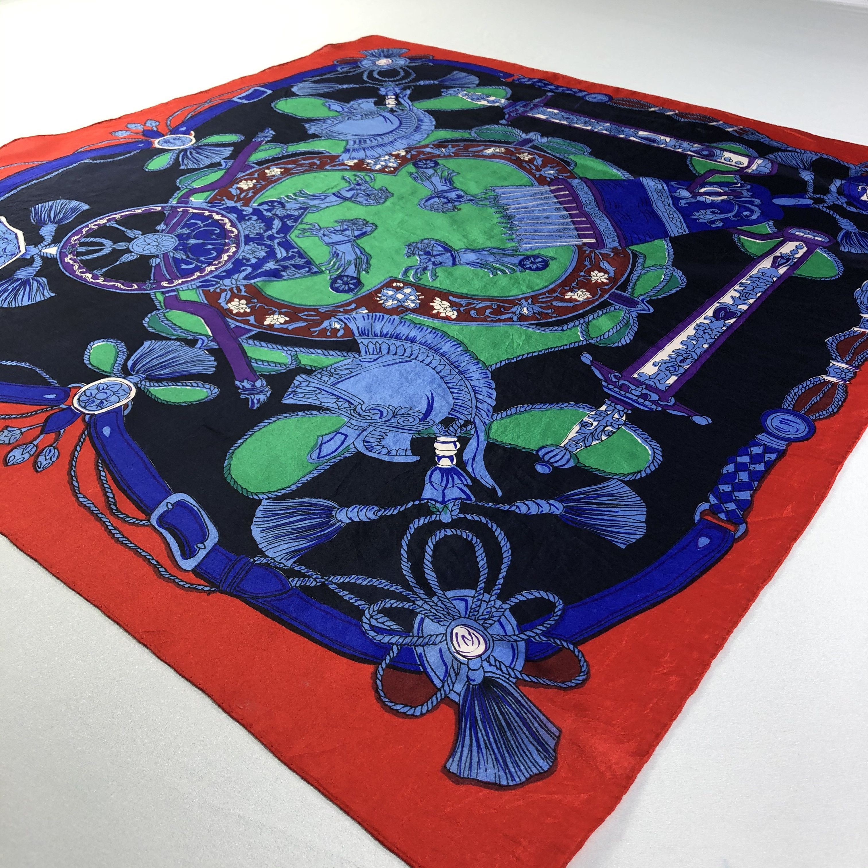 Vintage Vintage Silk Scarf Size ONE SIZE - 3 Thumbnail