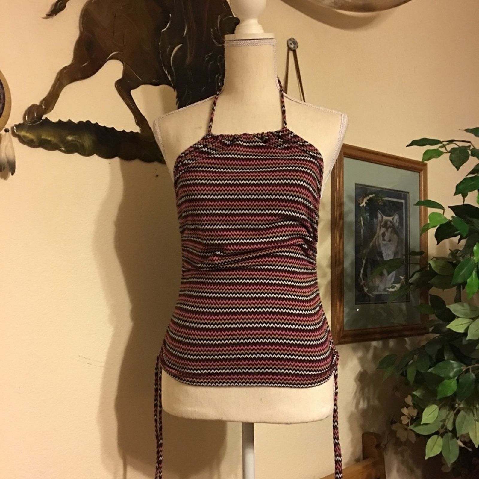 Other I.N. SAN Francisco colorful chevron halter top S Size S / US 4 / IT 40 - 3 Thumbnail
