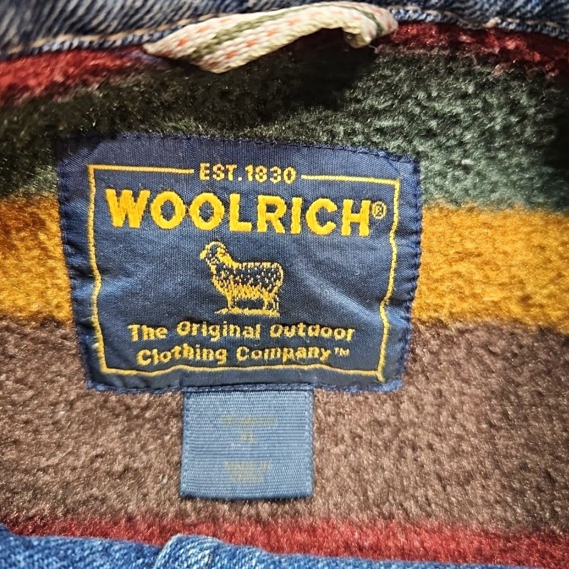 Vintage VINTAGE Woolrich Denim Barn Jacket Chore Coat Women XL Blanket Lined Leather Collar Jacket Blue 1990s Womens Size XL / US 12-14 / IT 48-50 - 5 Thumbnail