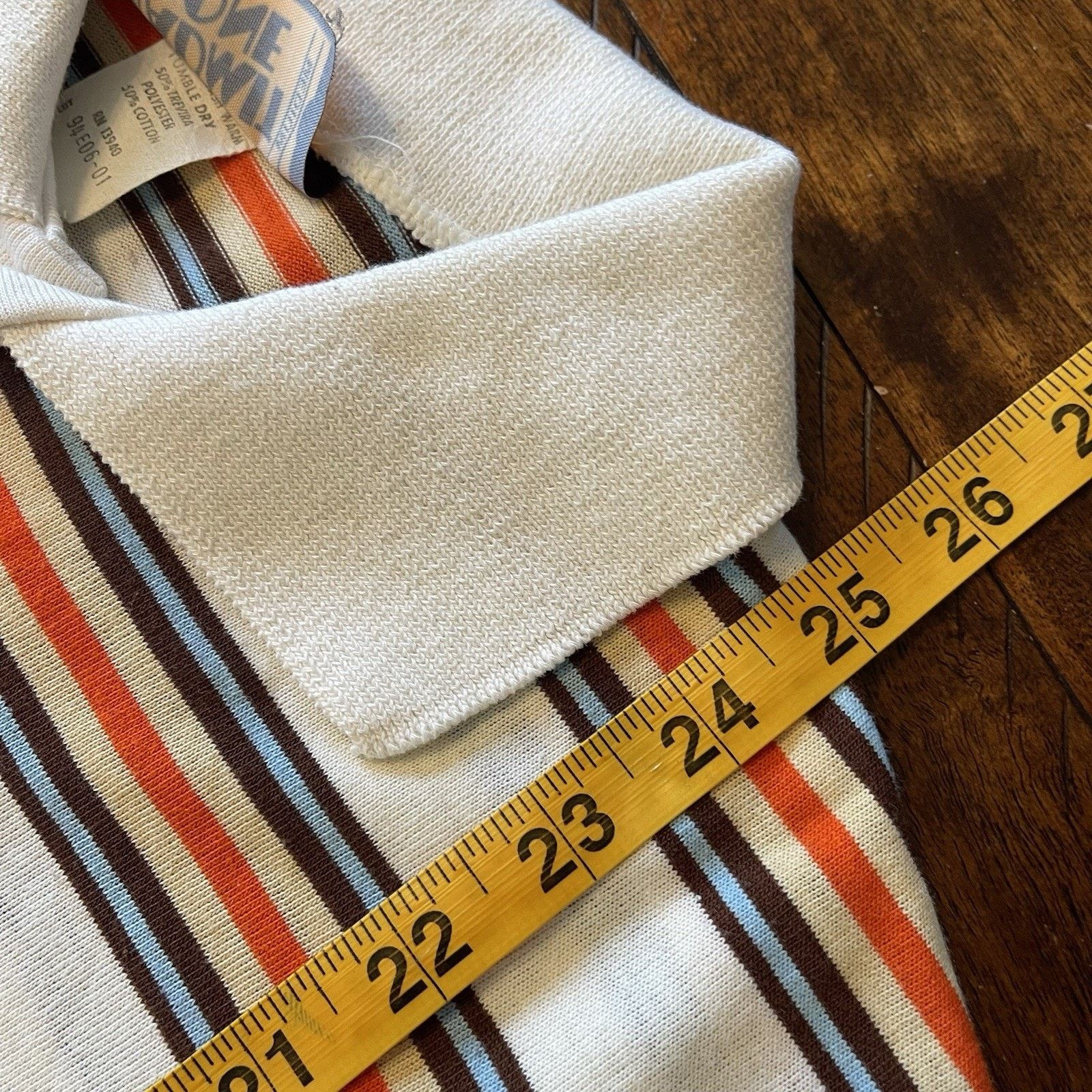 Vintage Vintage 70s Admit-One MOD Polo Shirt M Small Spot Surf Size M / US 6-8 / IT 42-44 - 7 Thumbnail